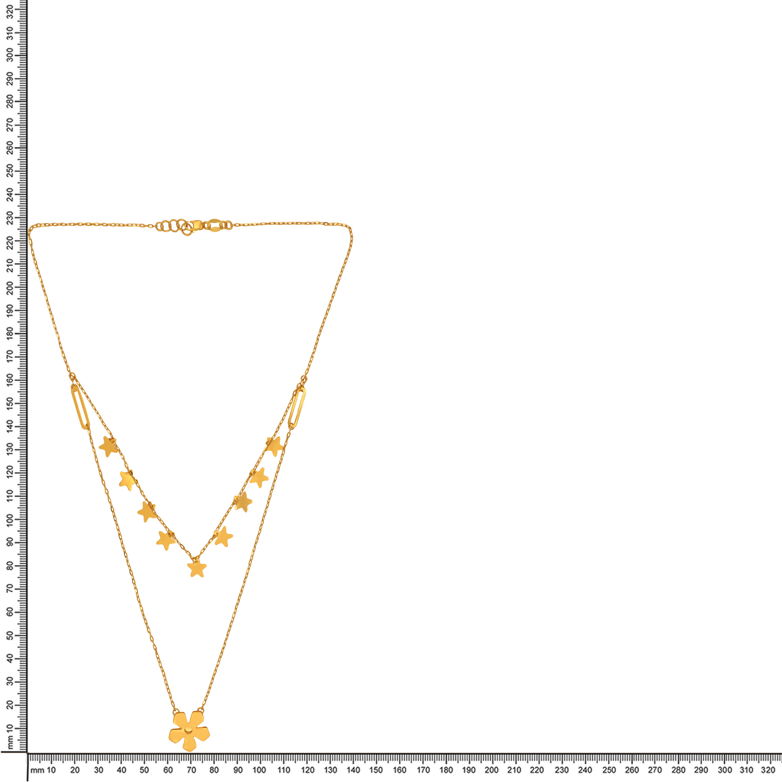 Stellar Layered Gold Chain - Senco Gold and Diamonds