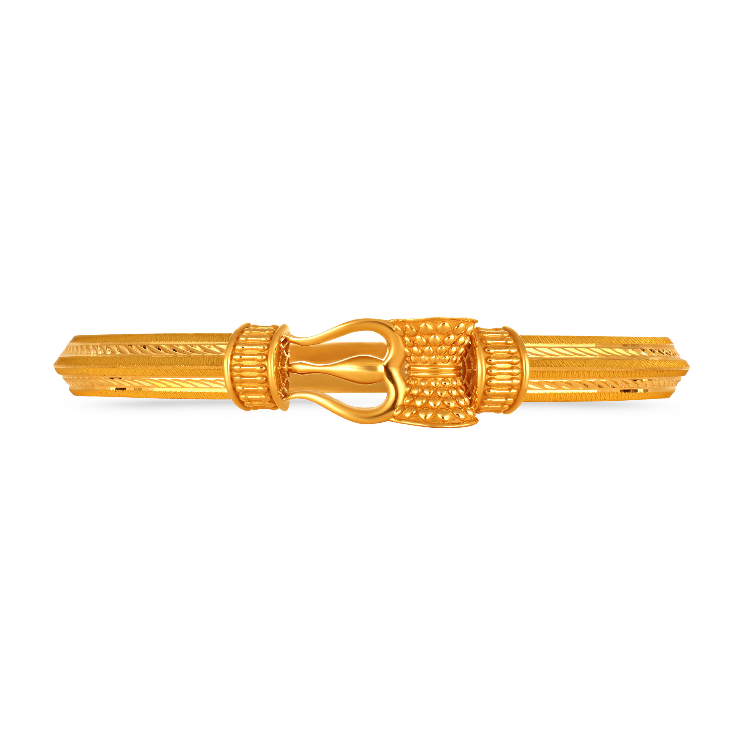 Statement Trident Gold Men's Kada - Senco Gold and Diamonds