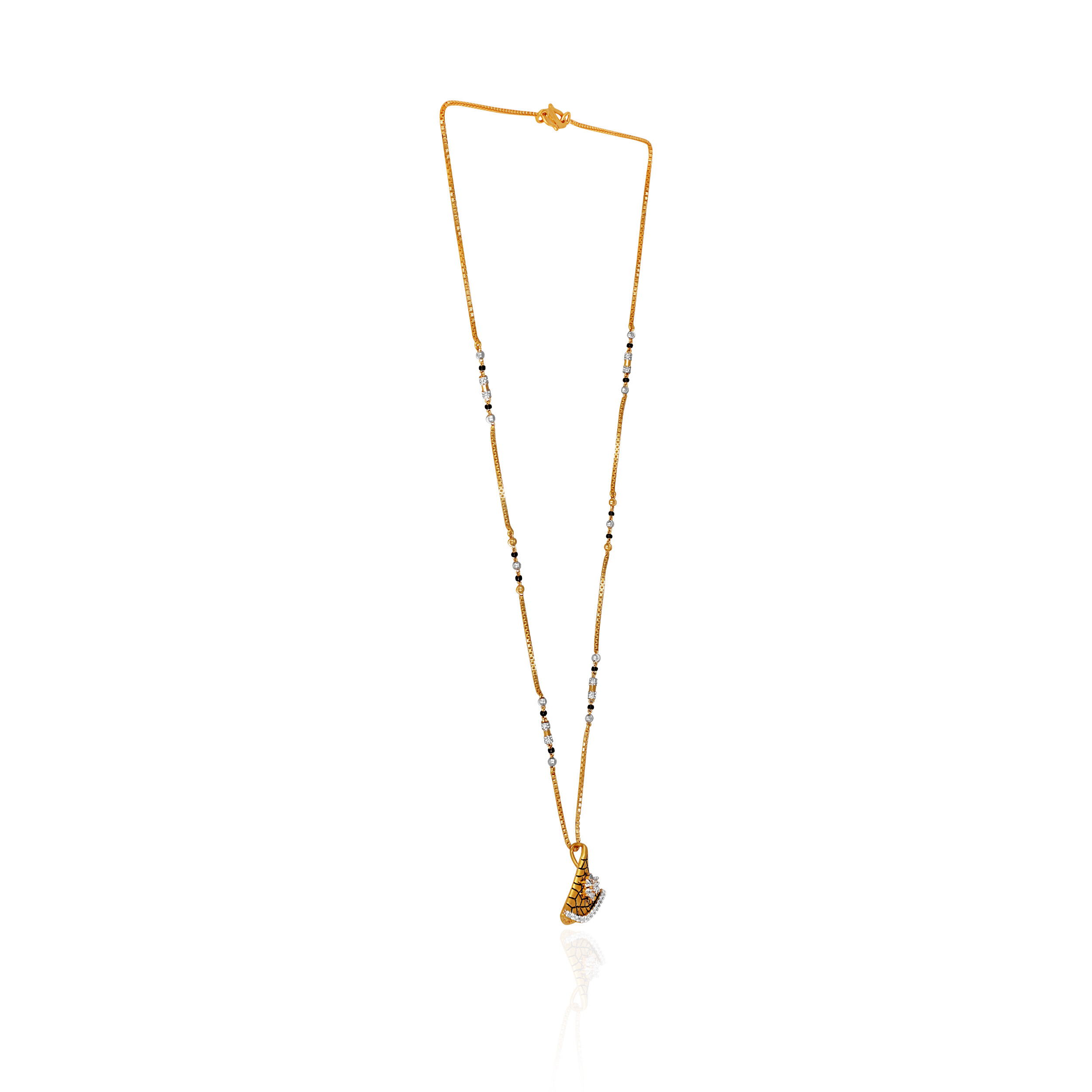 Unique Love Gold Mangalsutra - Senco Gold and Diamonds