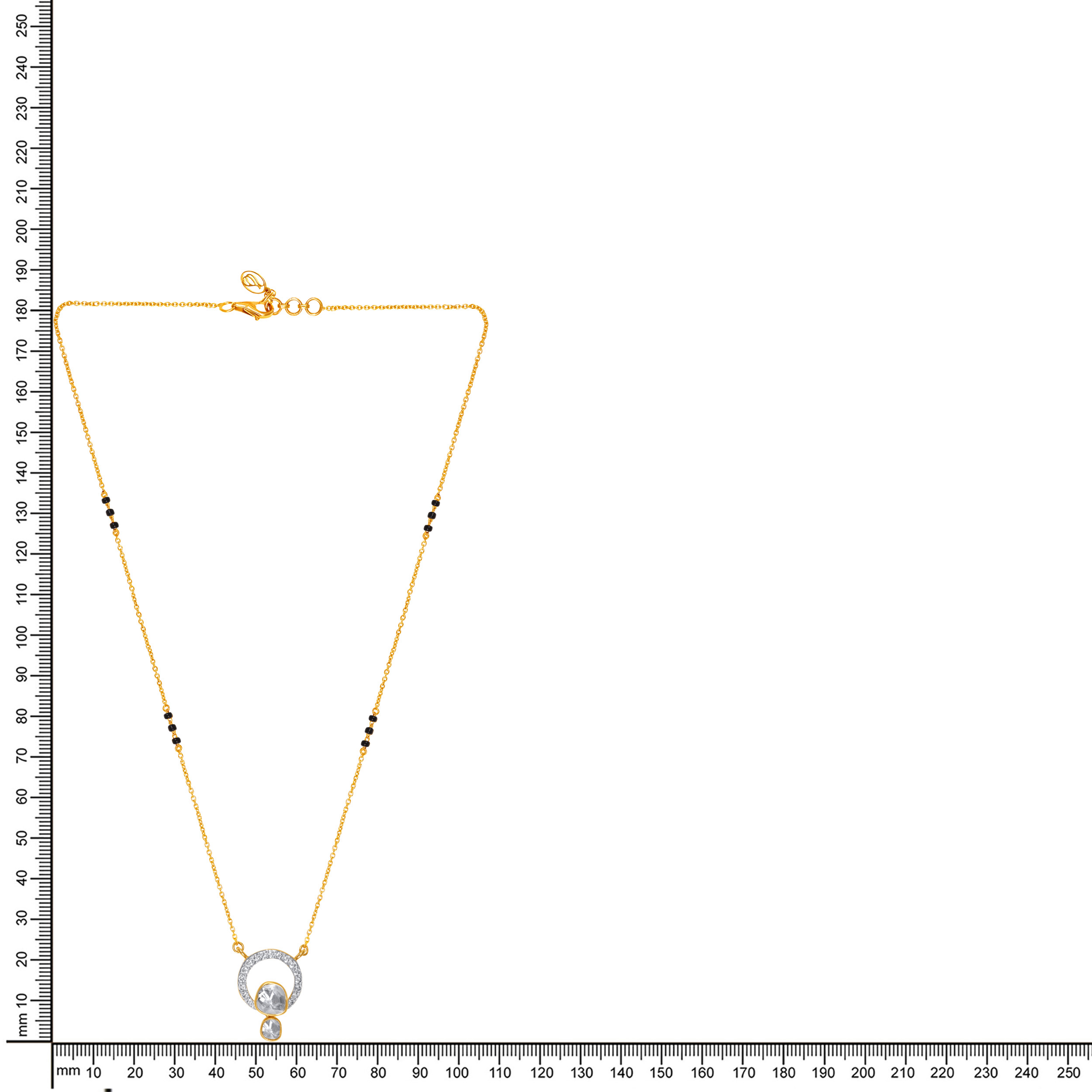 Ethereal Polki Diamond Mangalsutra - Senco Gold and Diamonds