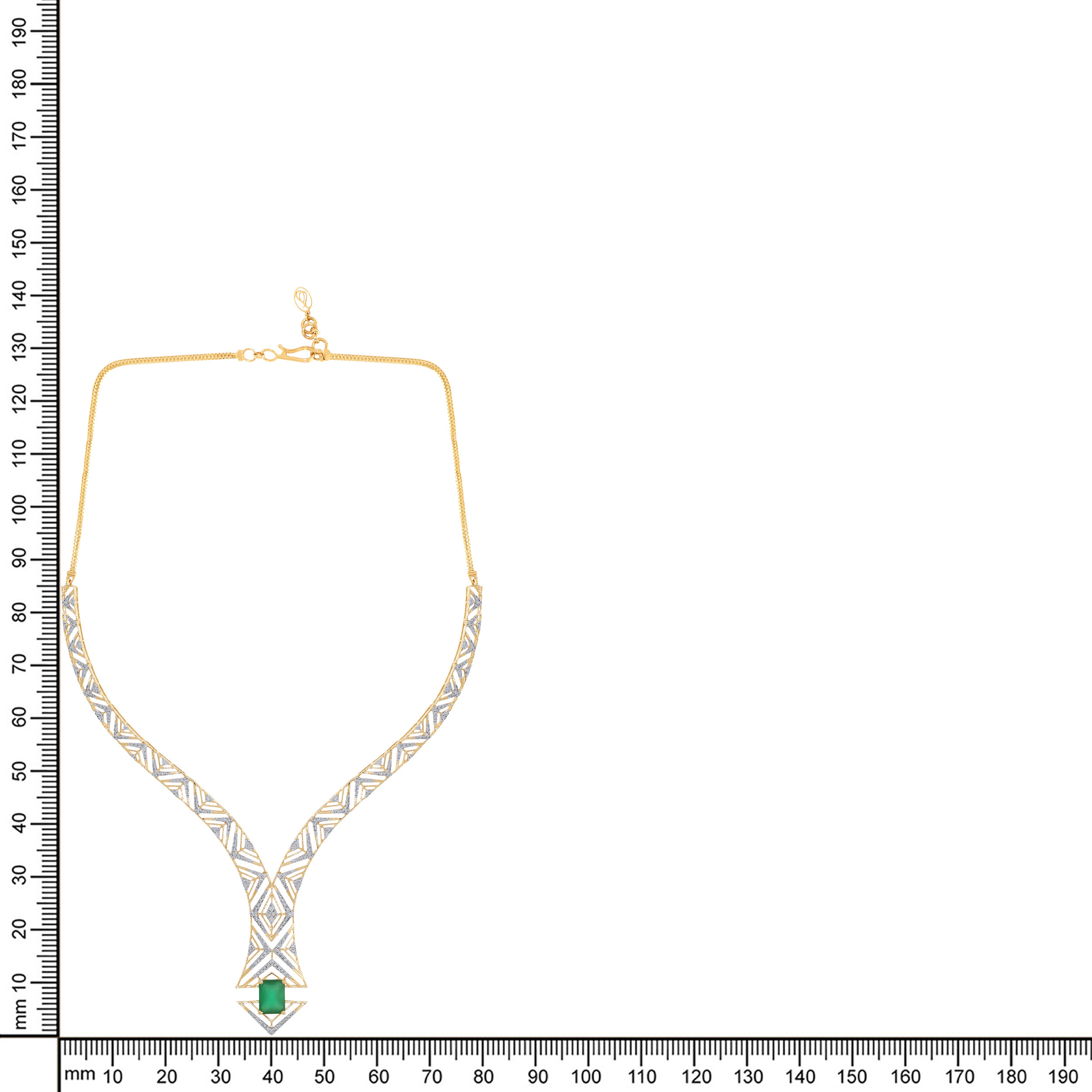 14K Yellow Gold Diamond Necklace-DGN-D000753294 - Senco Gold and Diamonds