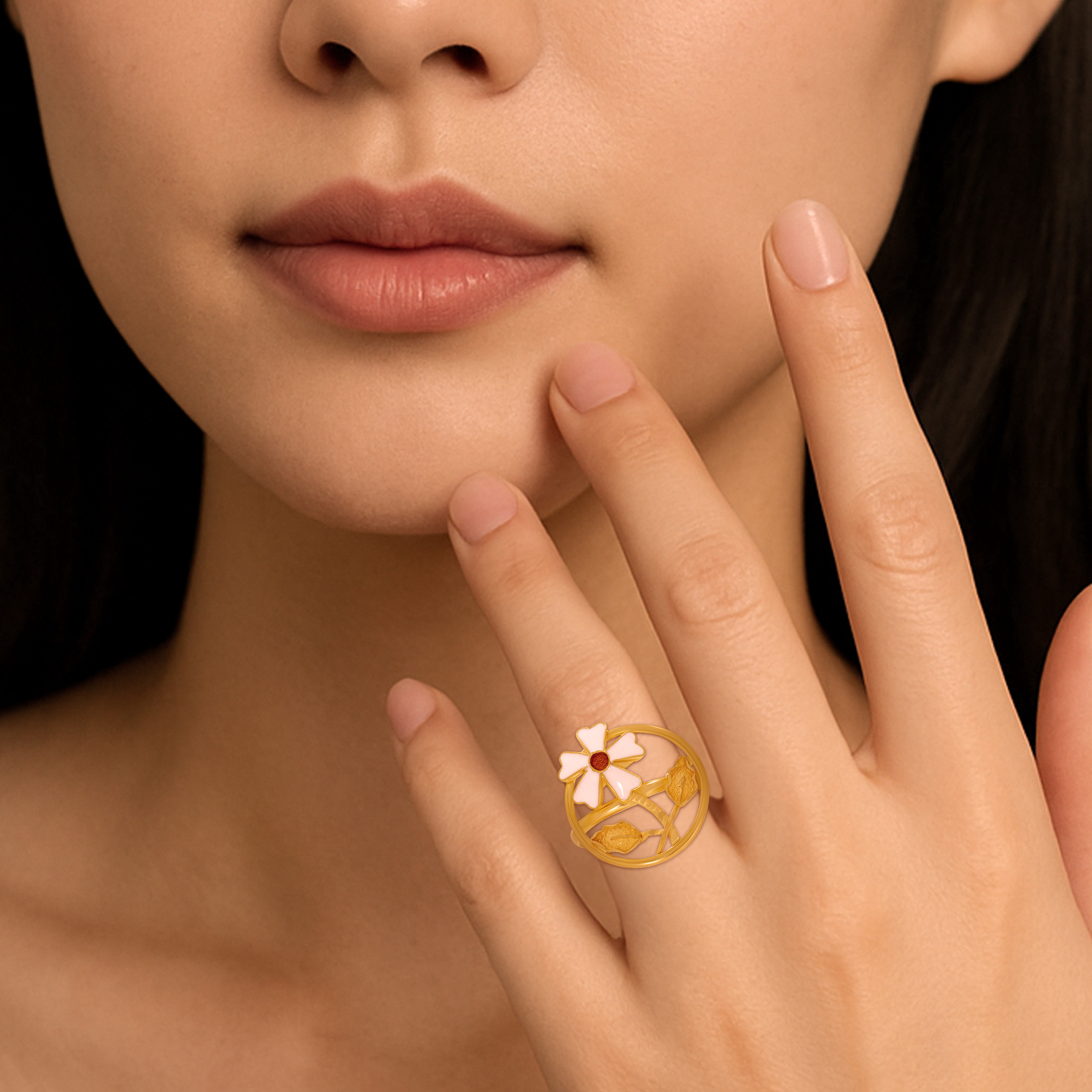 Soulful Shiuli Gold Ring - Senco Gold and Diamonds