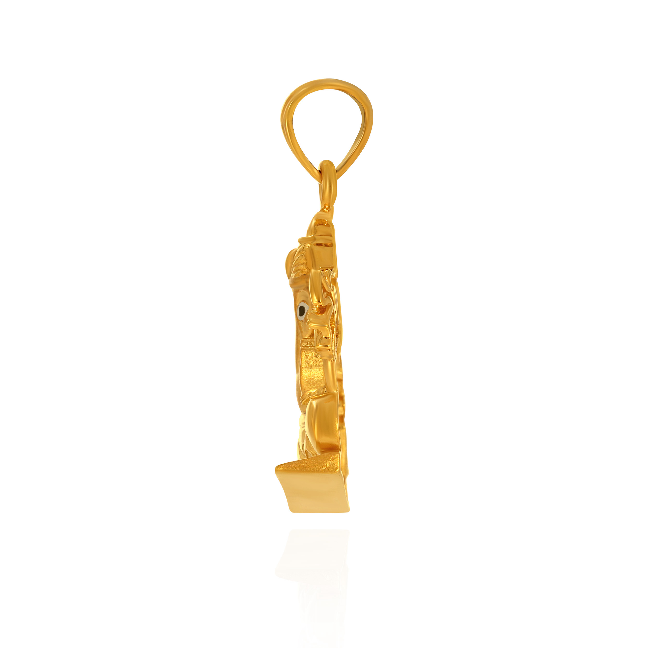 Vighnaharta Grace Gold Pendant - Senco Gold and Diamonds