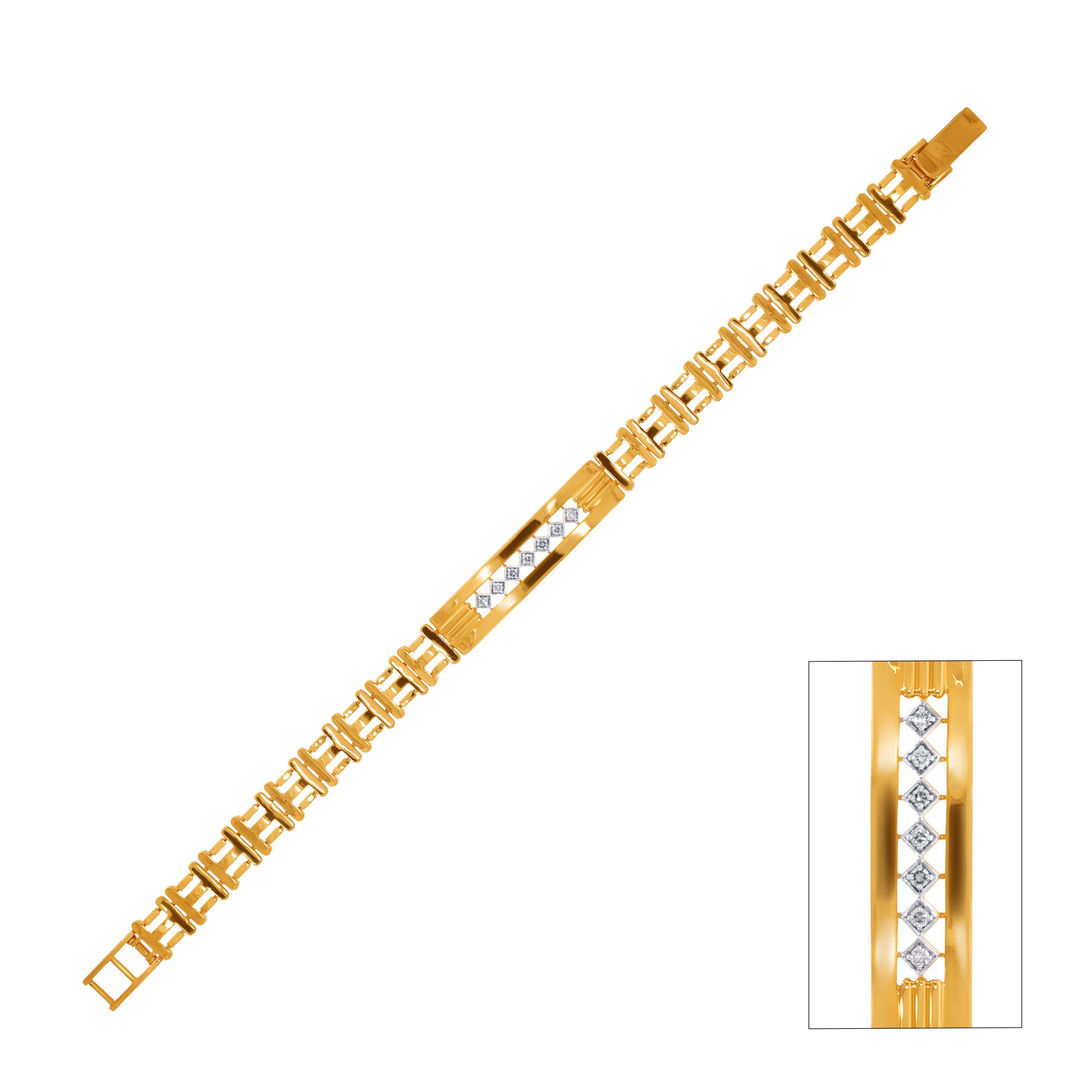 Noble Brilliance Men's Diamond Wristlet - Senco Gold and Diamonds