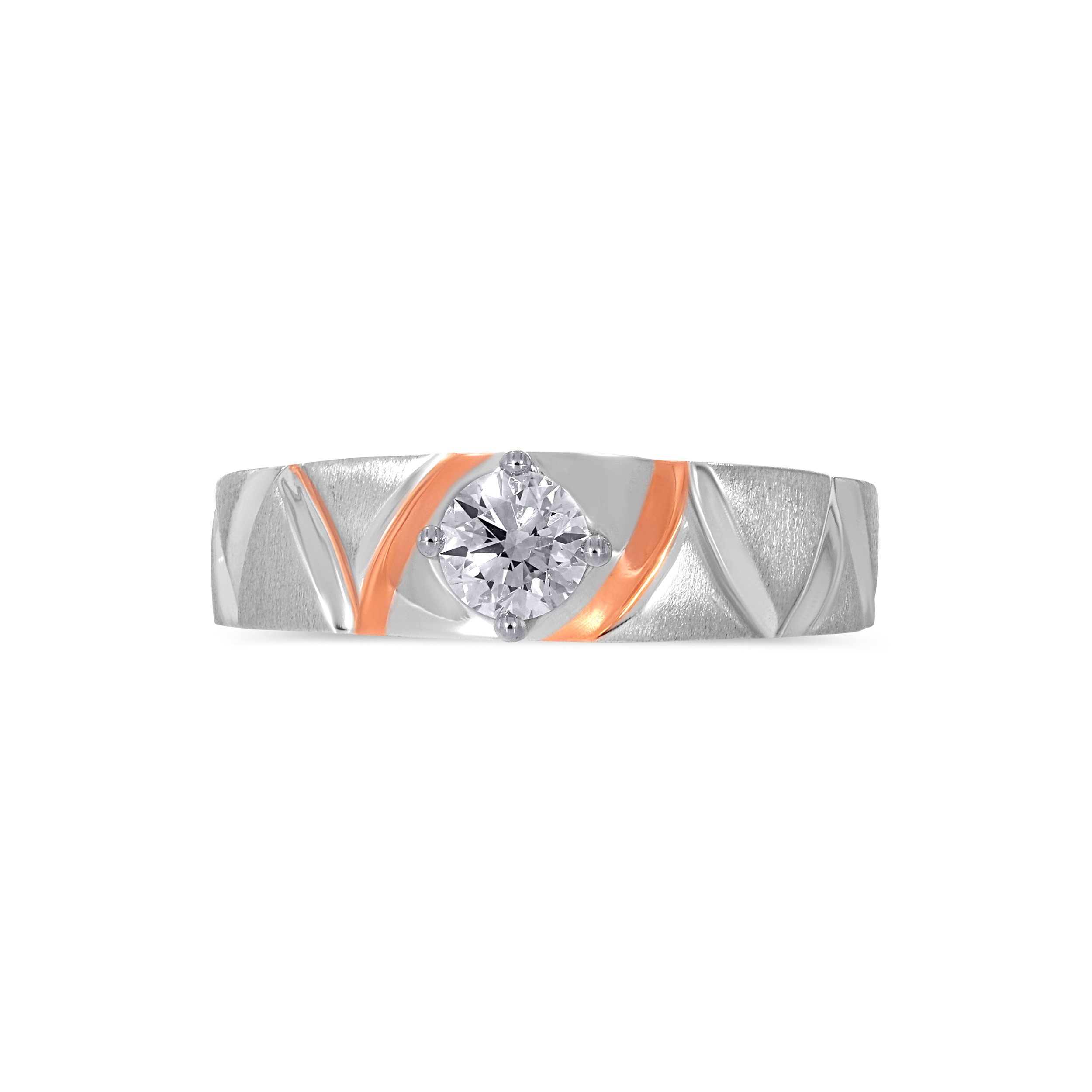 Sovereign Platinum Diamond Men's Ring - Senco Gold and Diamonds