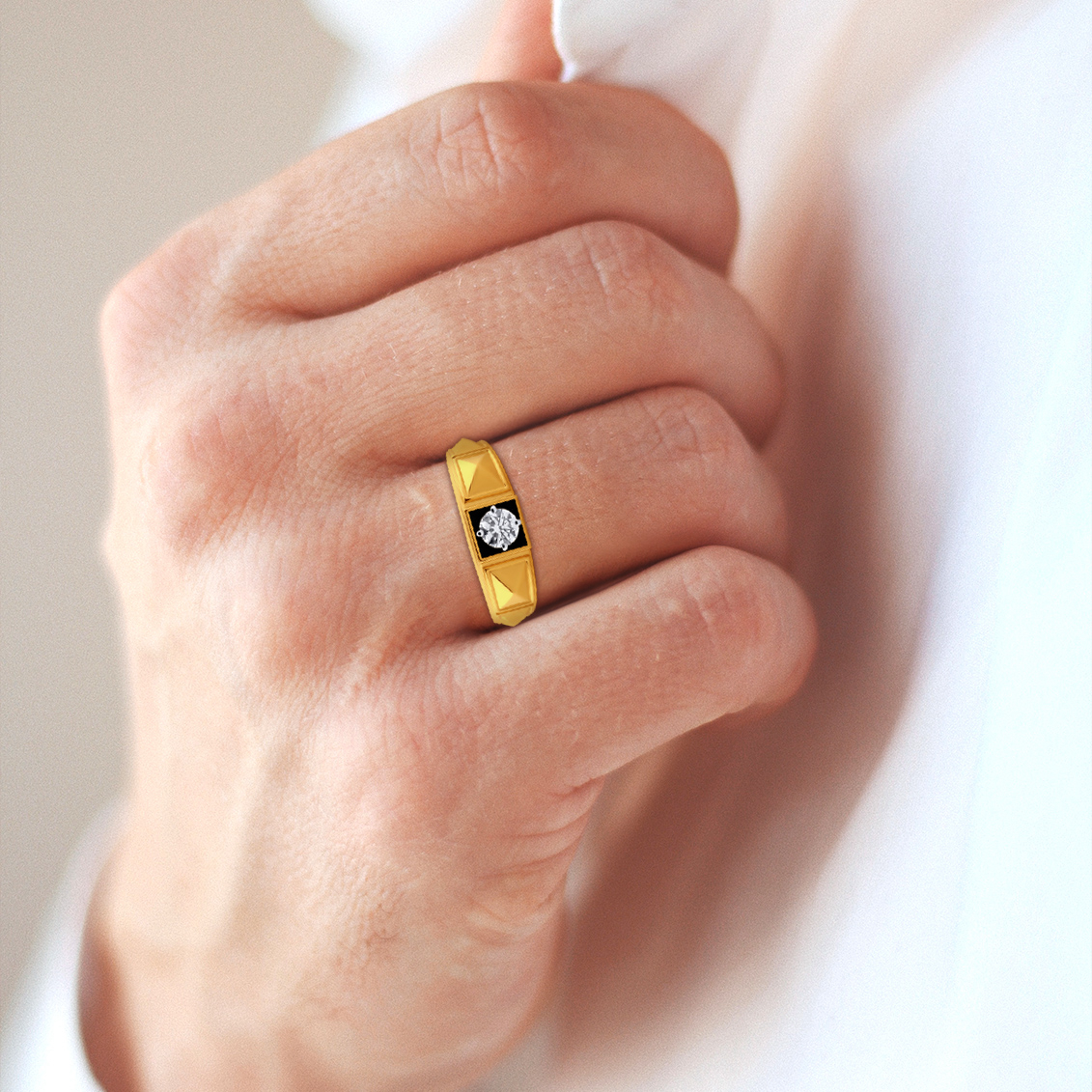 Dark Aura Diamond Men's Ring - Senco Gold and Diamonds