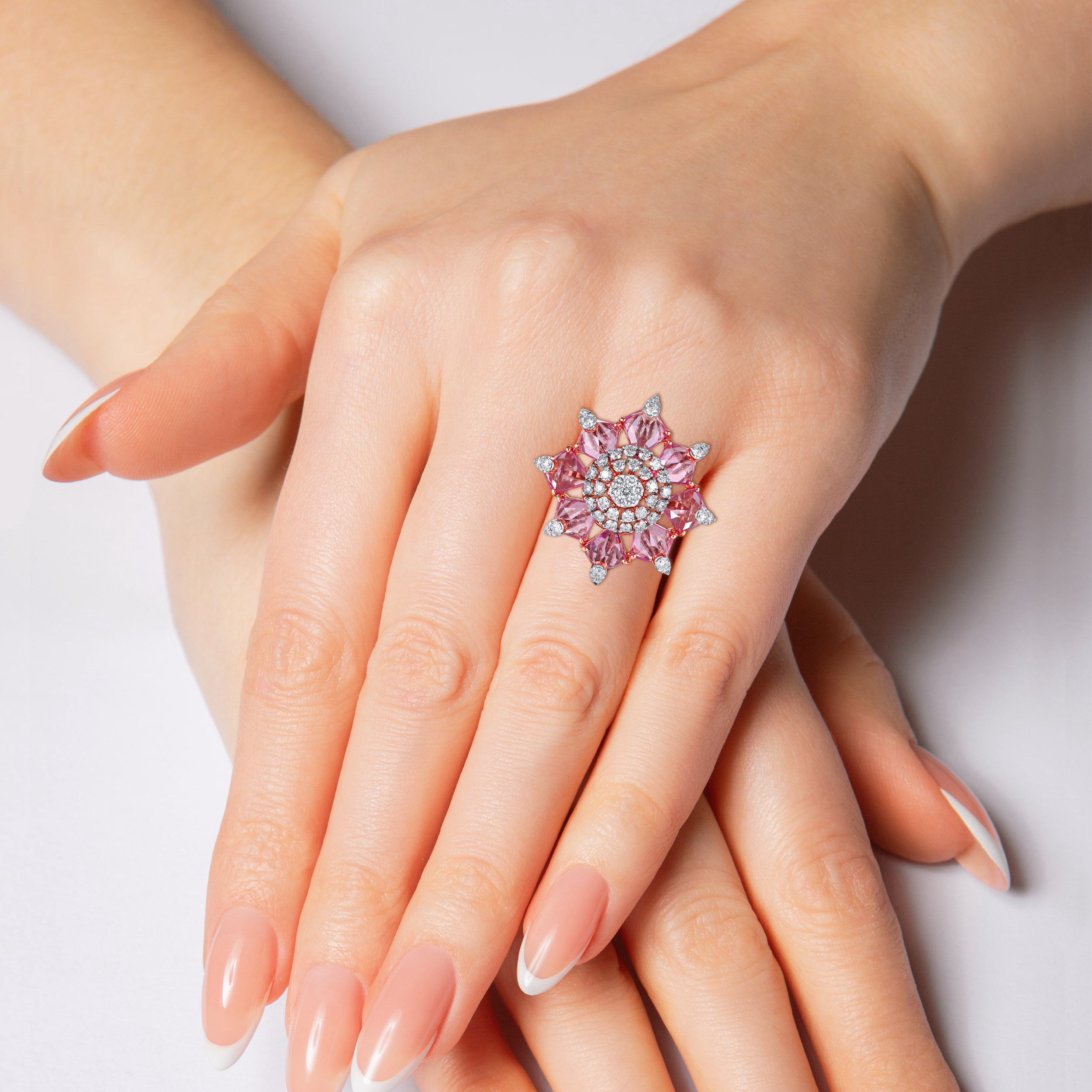 Rosette Whimsy Diamond Ring - Senco Gold and Diamonds