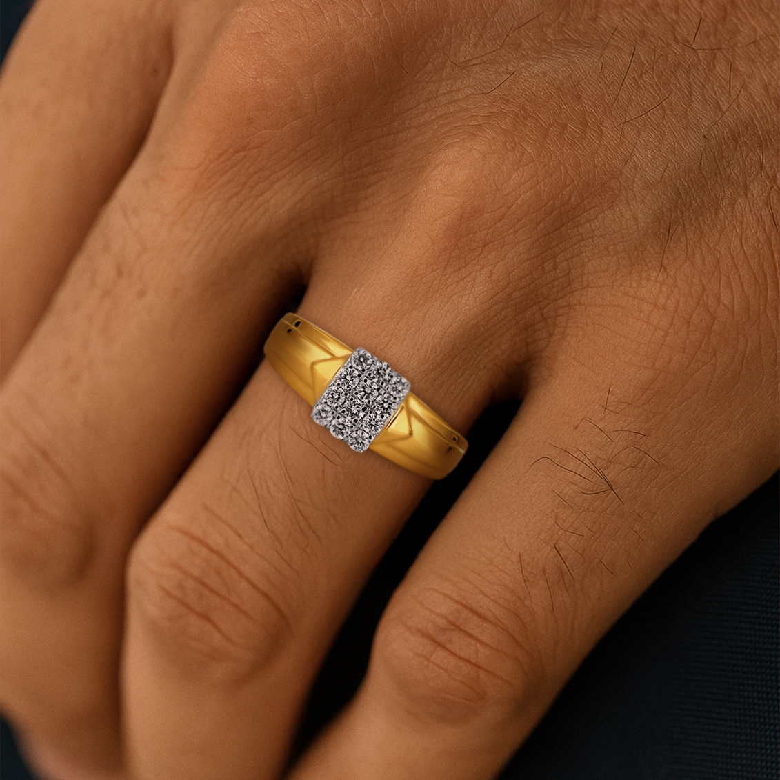 Imperial Grid Men's Diamond Ring - Senco Gold and Diamonds