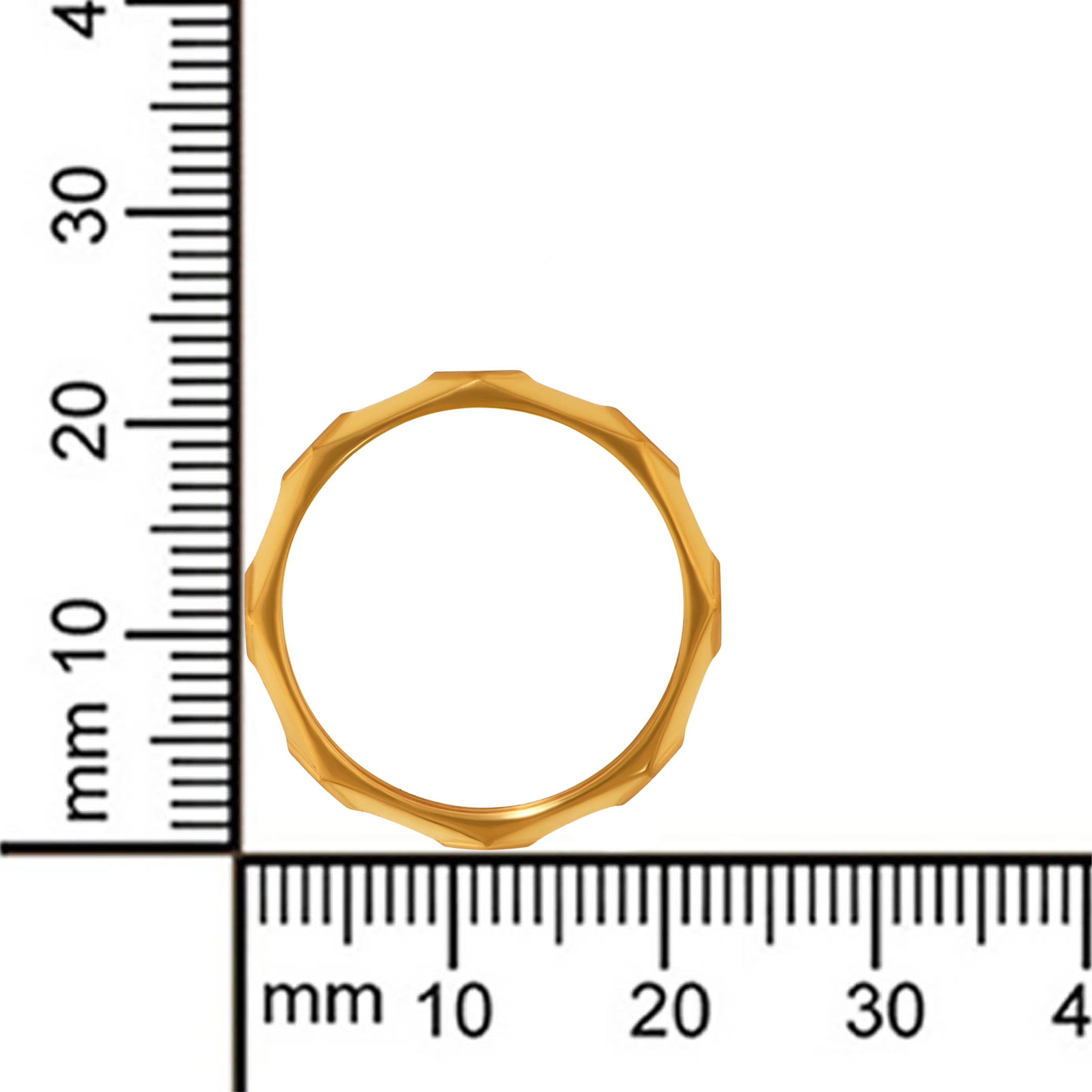 Sculpted Facet Men's Gold Ring - Senco Gold and Diamonds