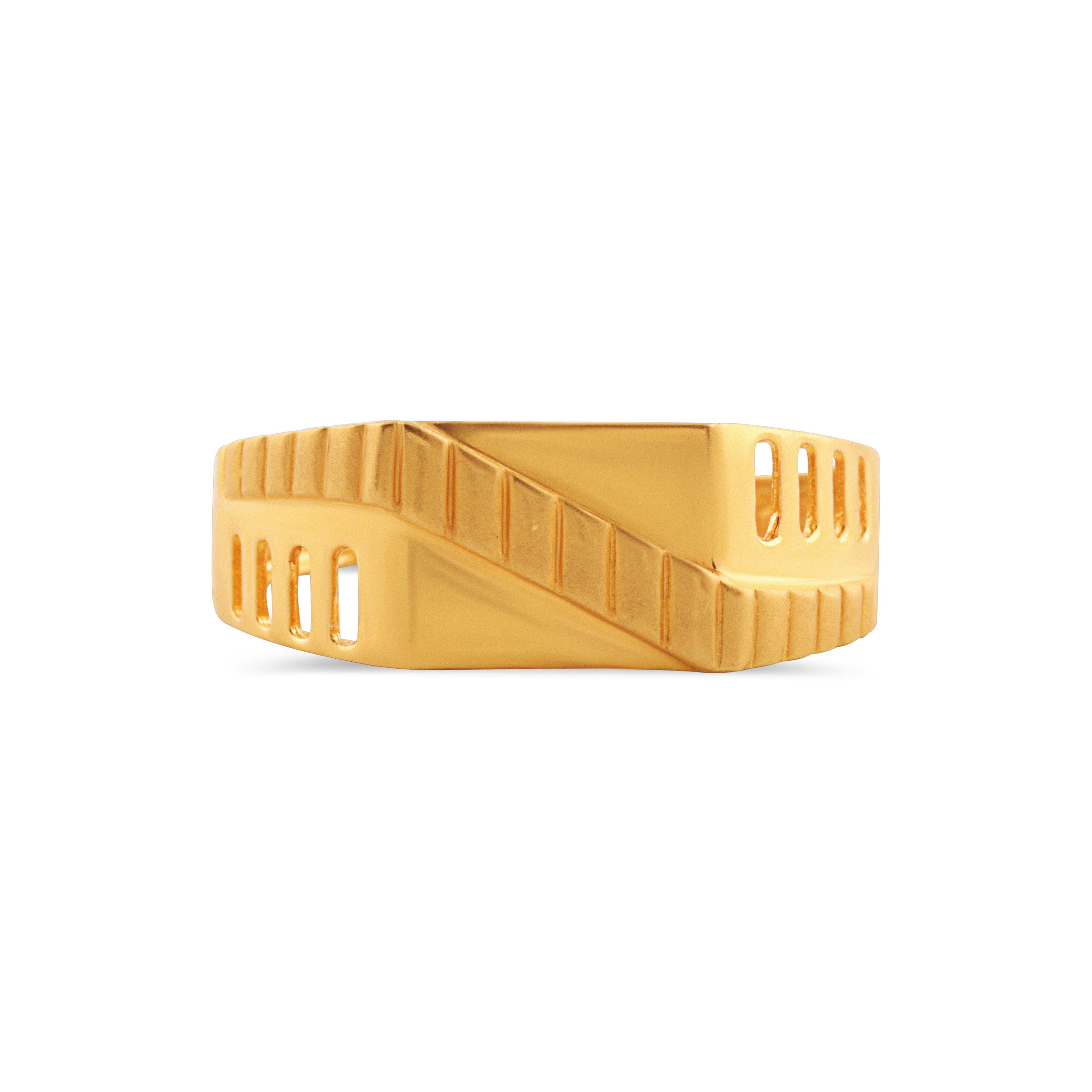Modern Luxe Men's Gold Ring - Senco Gold and Diamonds