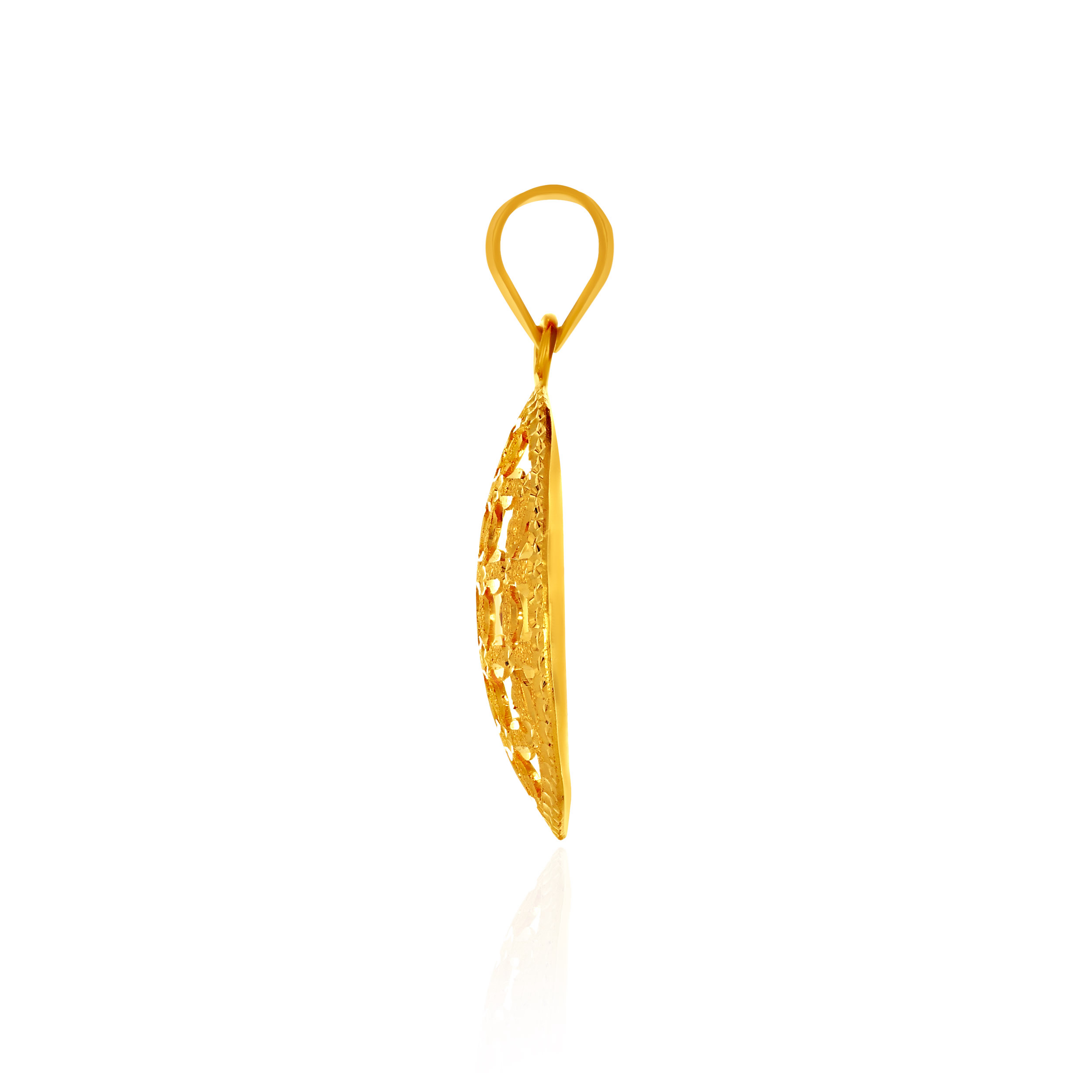 Aureate Arabesque Gold Pendant - Senco Gold and Diamonds