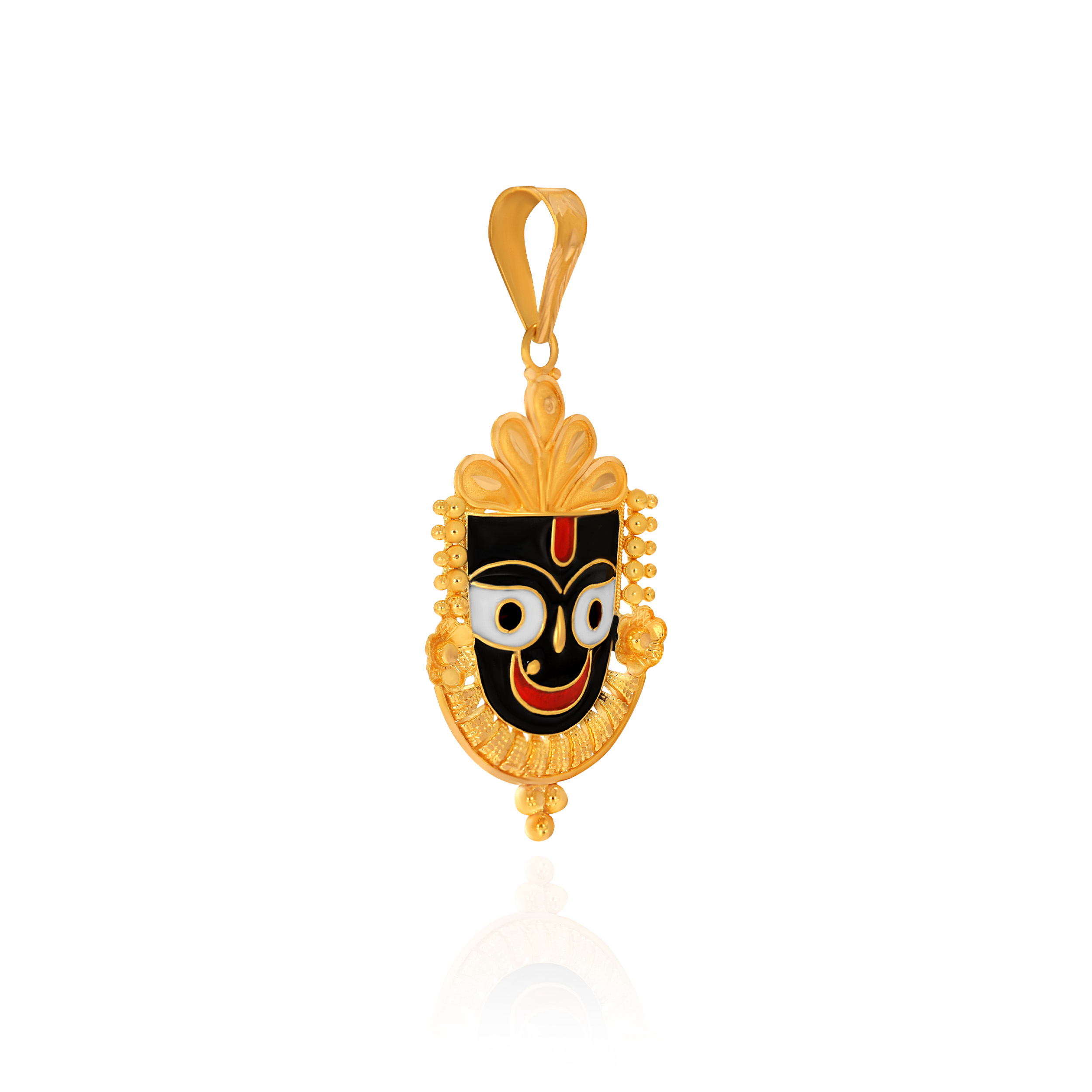 Trinity Hues Jagannath Gold Pendant - Senco Gold and Diamonds