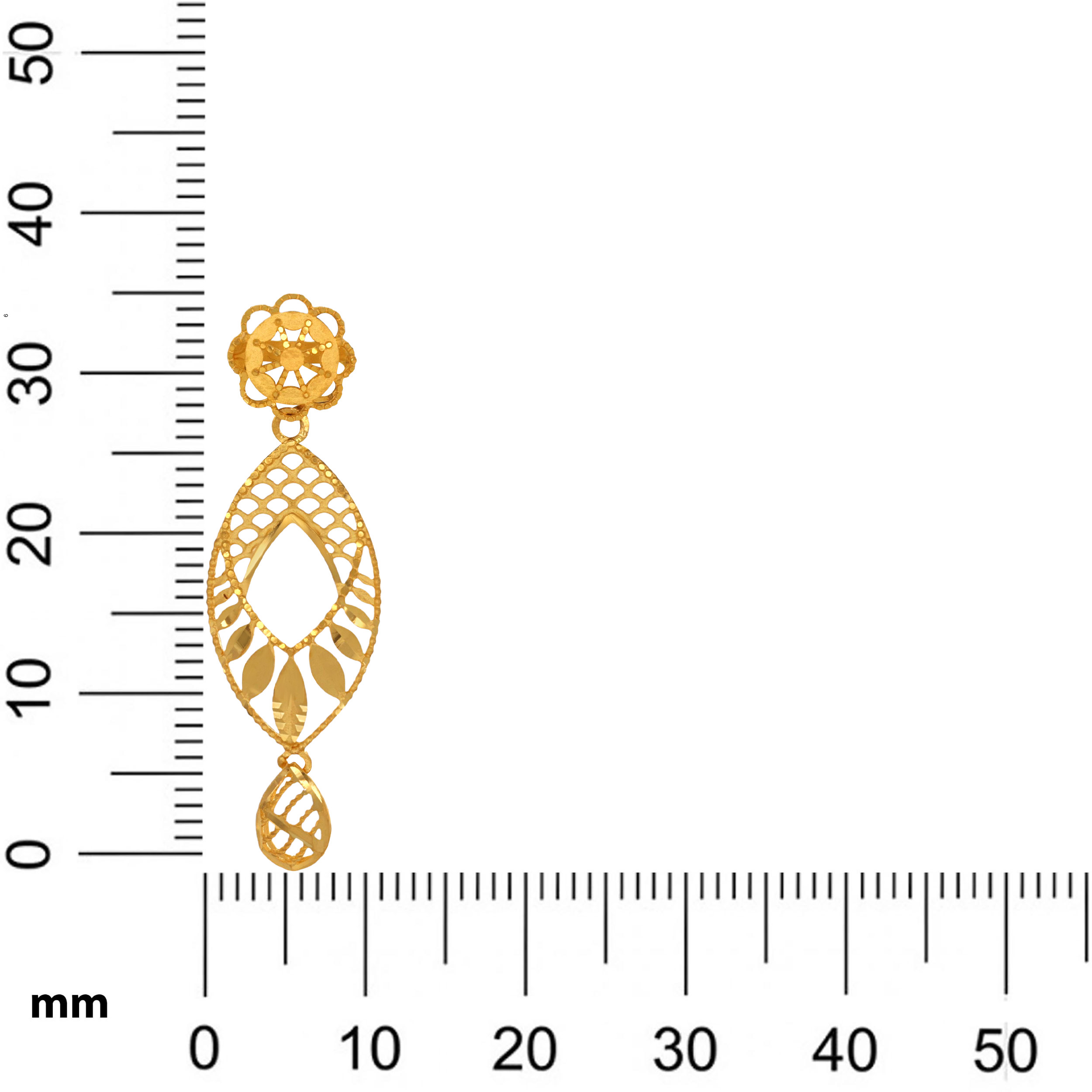 Gleam Weave Gold Drops - Senco Gold and Diamonds