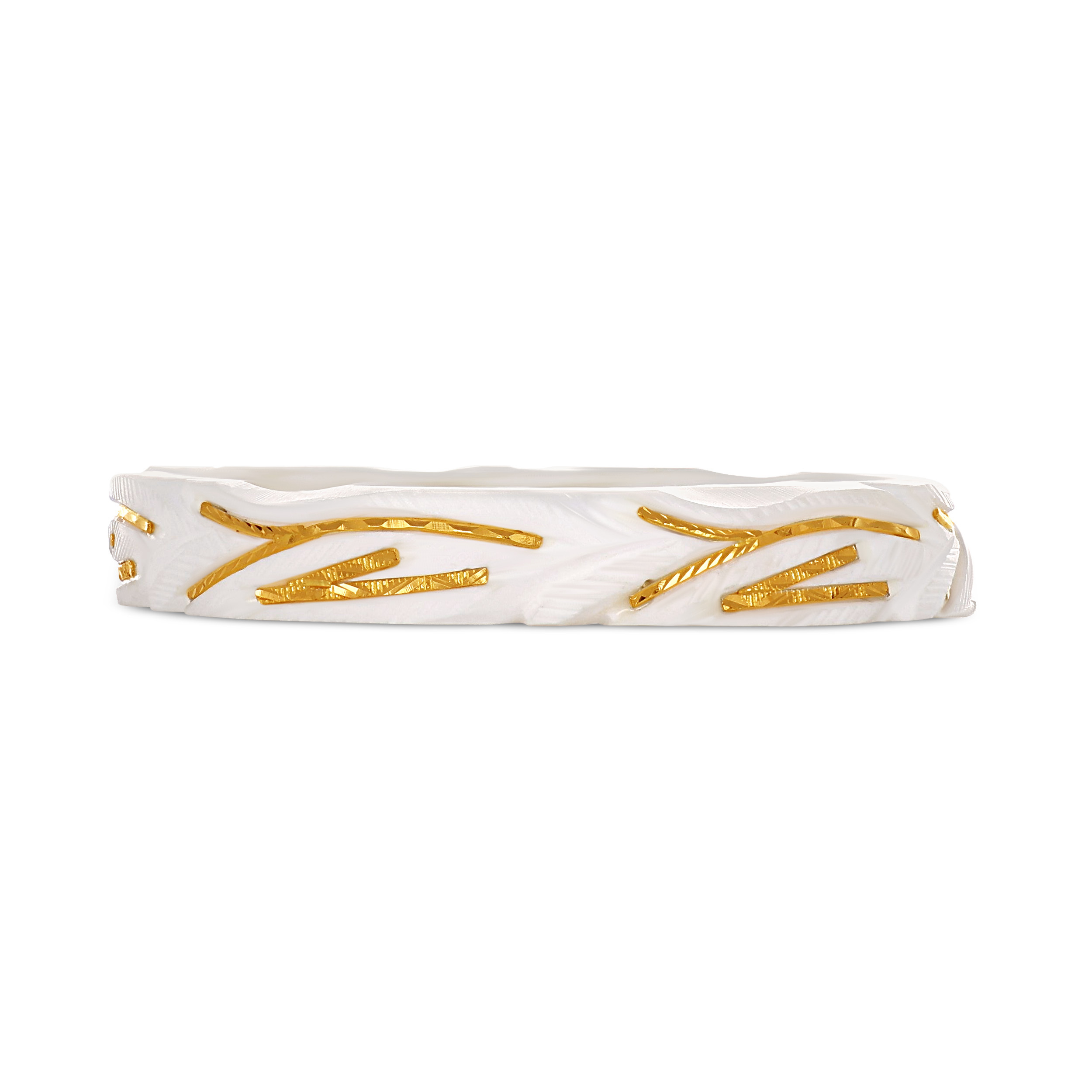 Sleek Heritage Gold Sankha Bangle - Senco Gold and Diamonds
