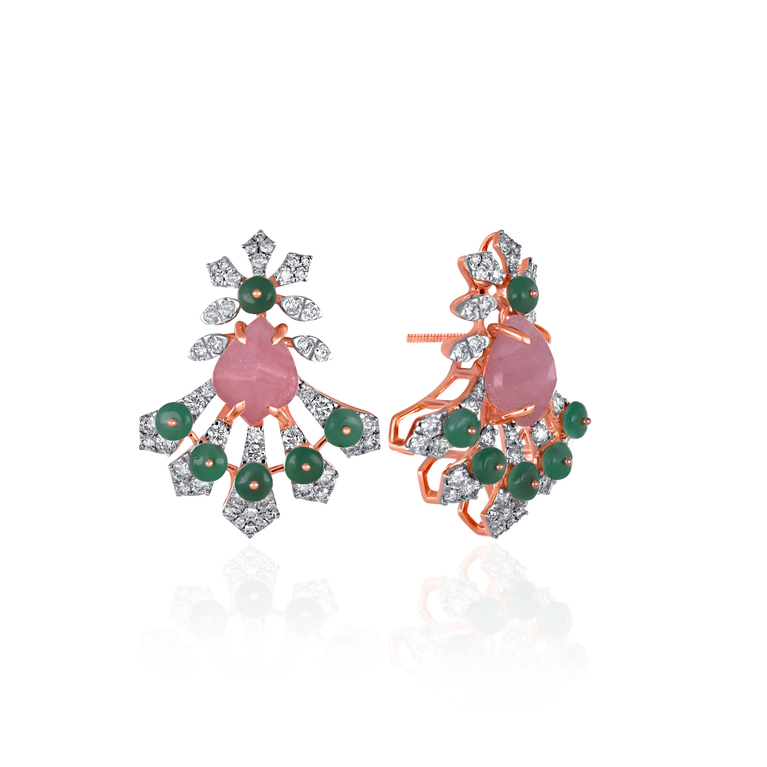 Aurelian Bloom Diamond Earrings - Senco Gold and Diamonds
