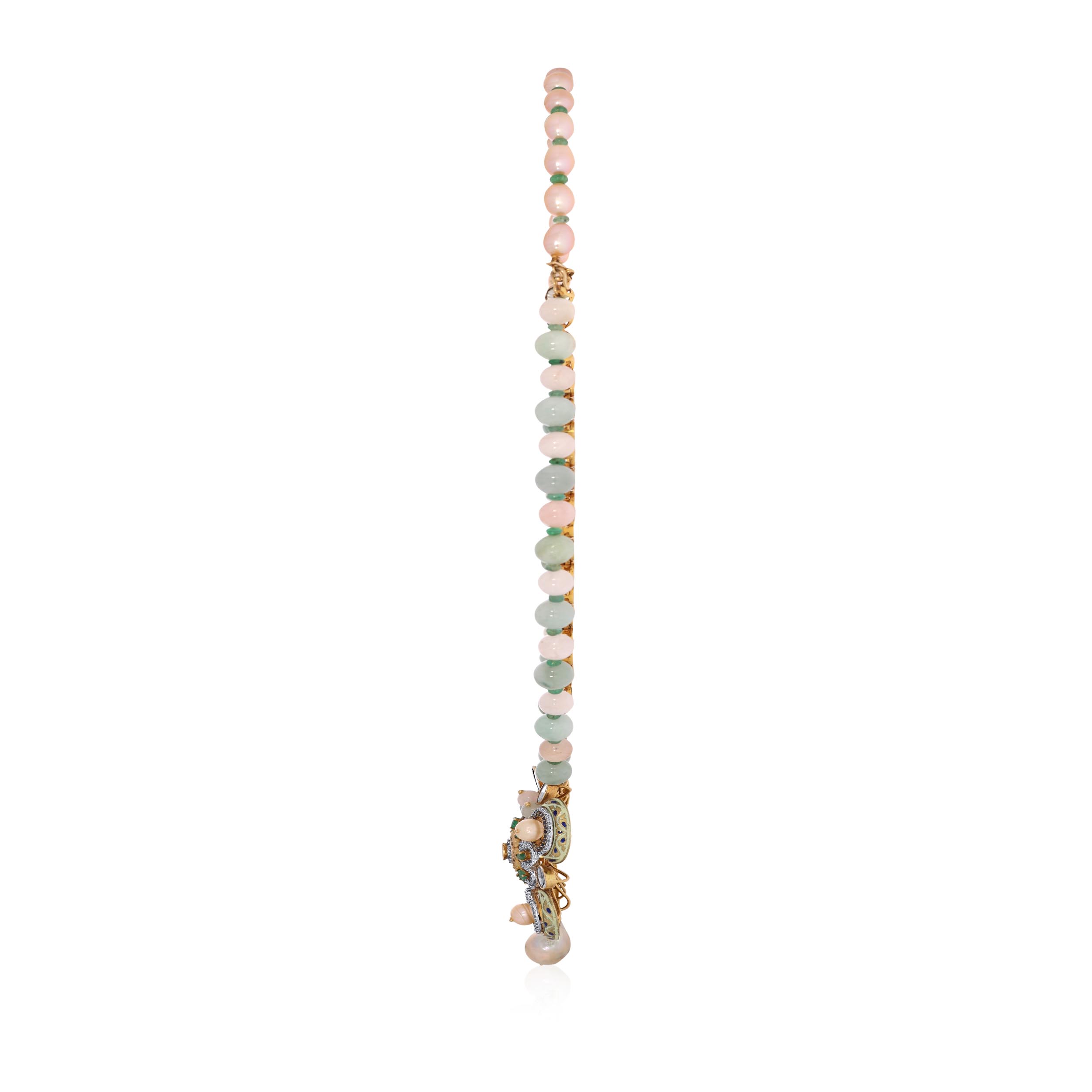 Dual Treasure Polki Diamond Necklace - Senco Gold and Diamonds
