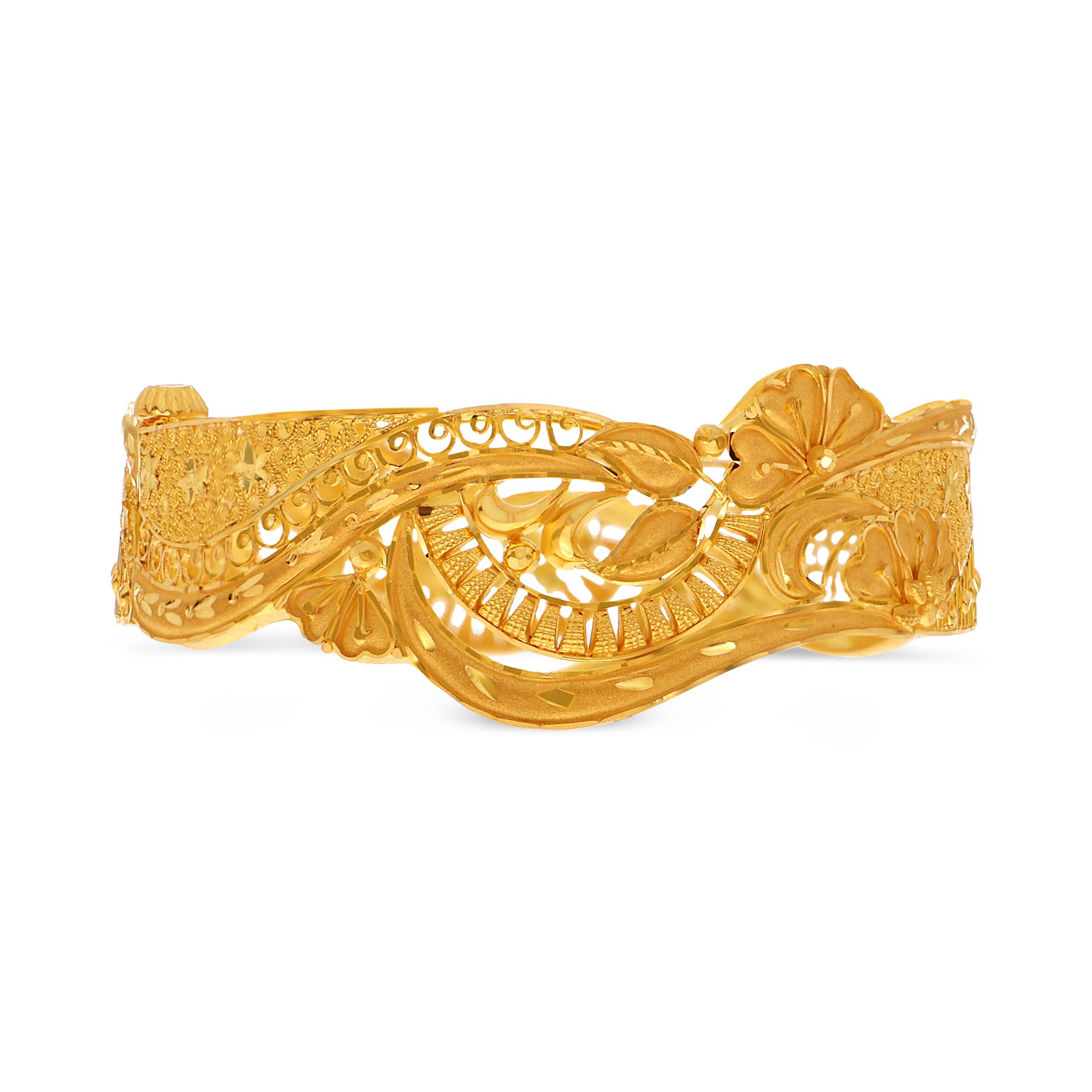 Curvy Karigari Gold Chur - Senco Gold and Diamonds