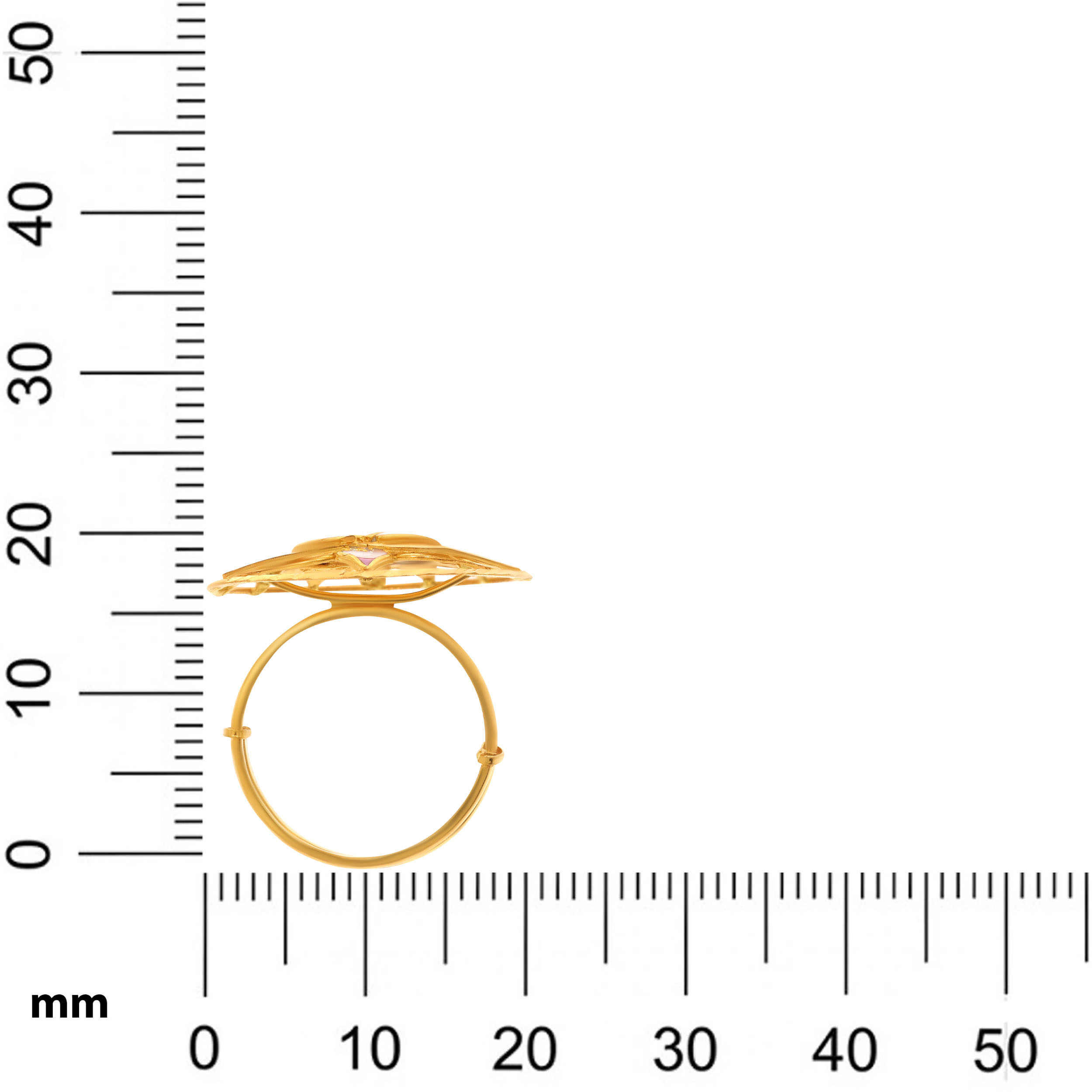 Enchanting Lotus Gold Ring - Senco Gold and Diamonds