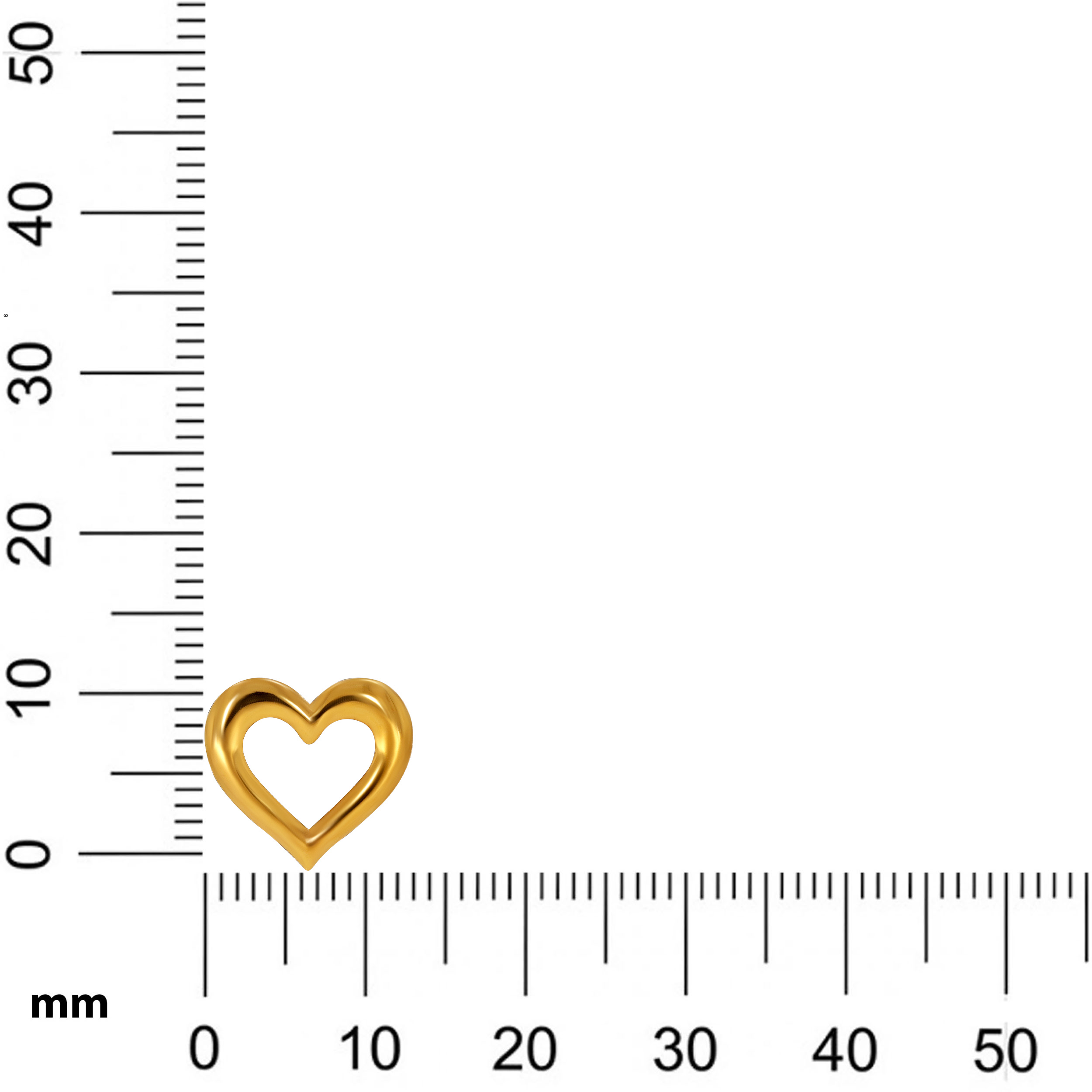 22K Yellow Gold Love Studs Earrings - GP-SAD0004262 - Senco Gold and Diamonds