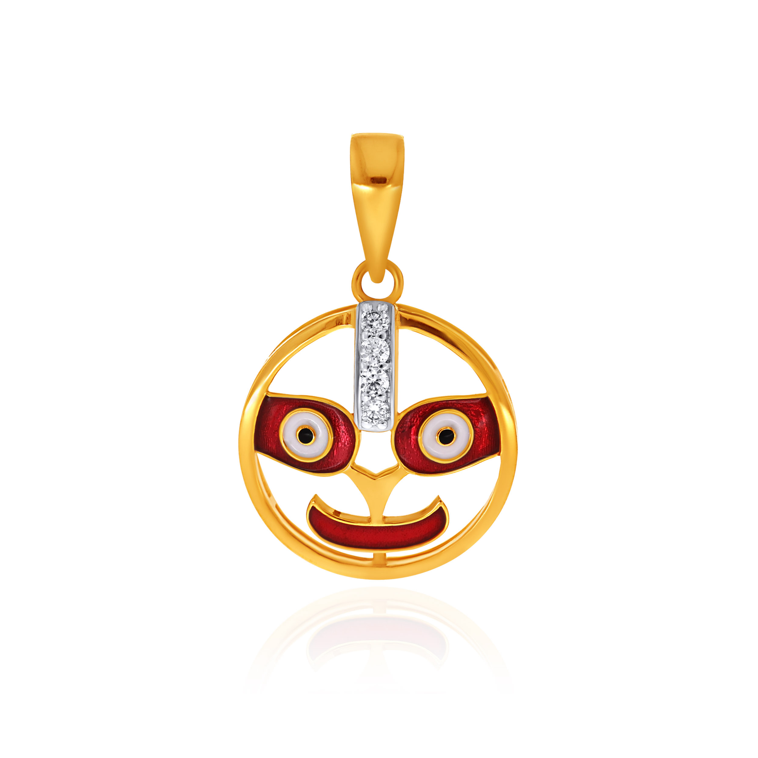 Festive Blessings Jagannath Diamond Rakhi Pendant - Senco Gold and Diamonds