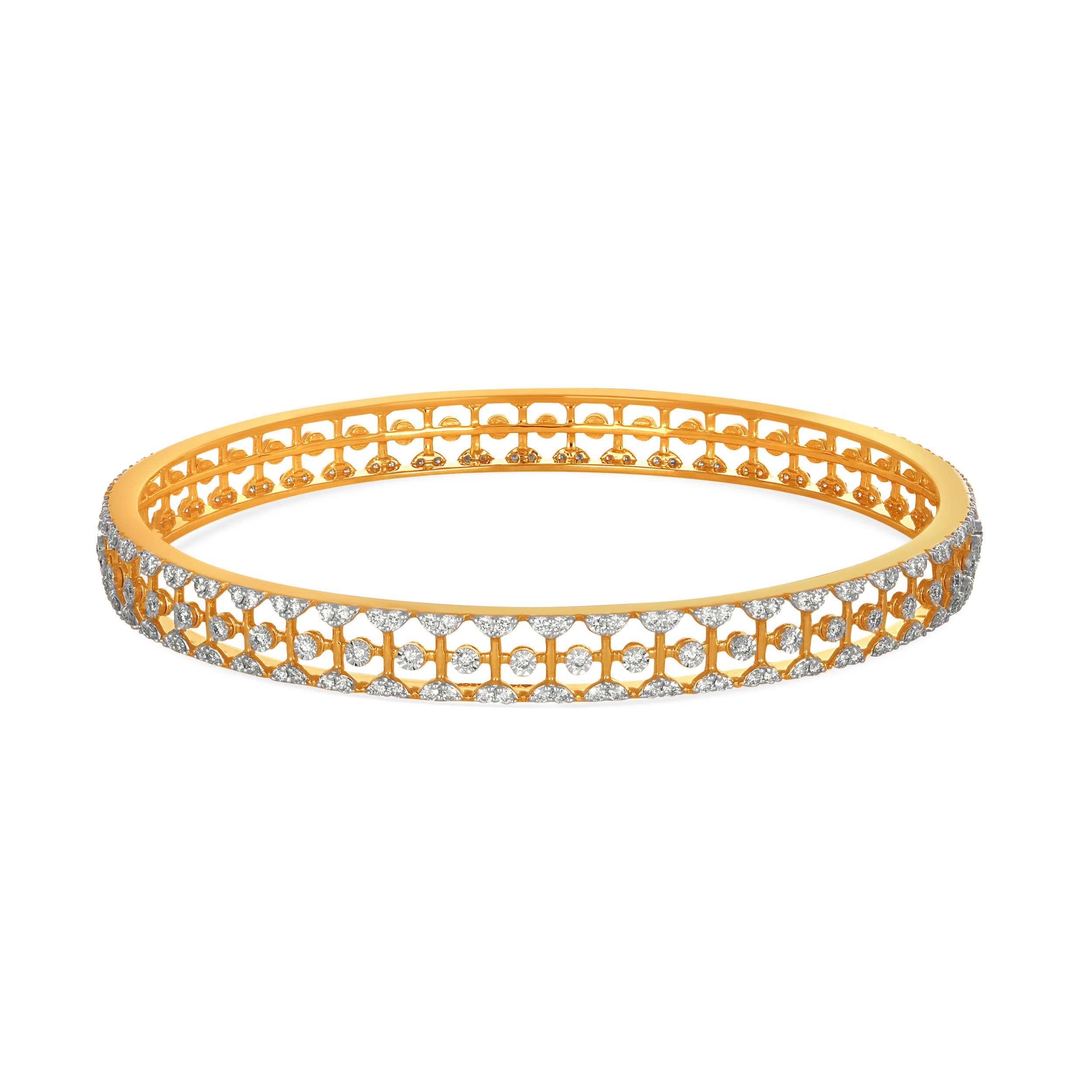 Radiant Grid Diamond Bangle - Senco Gold and Diamonds