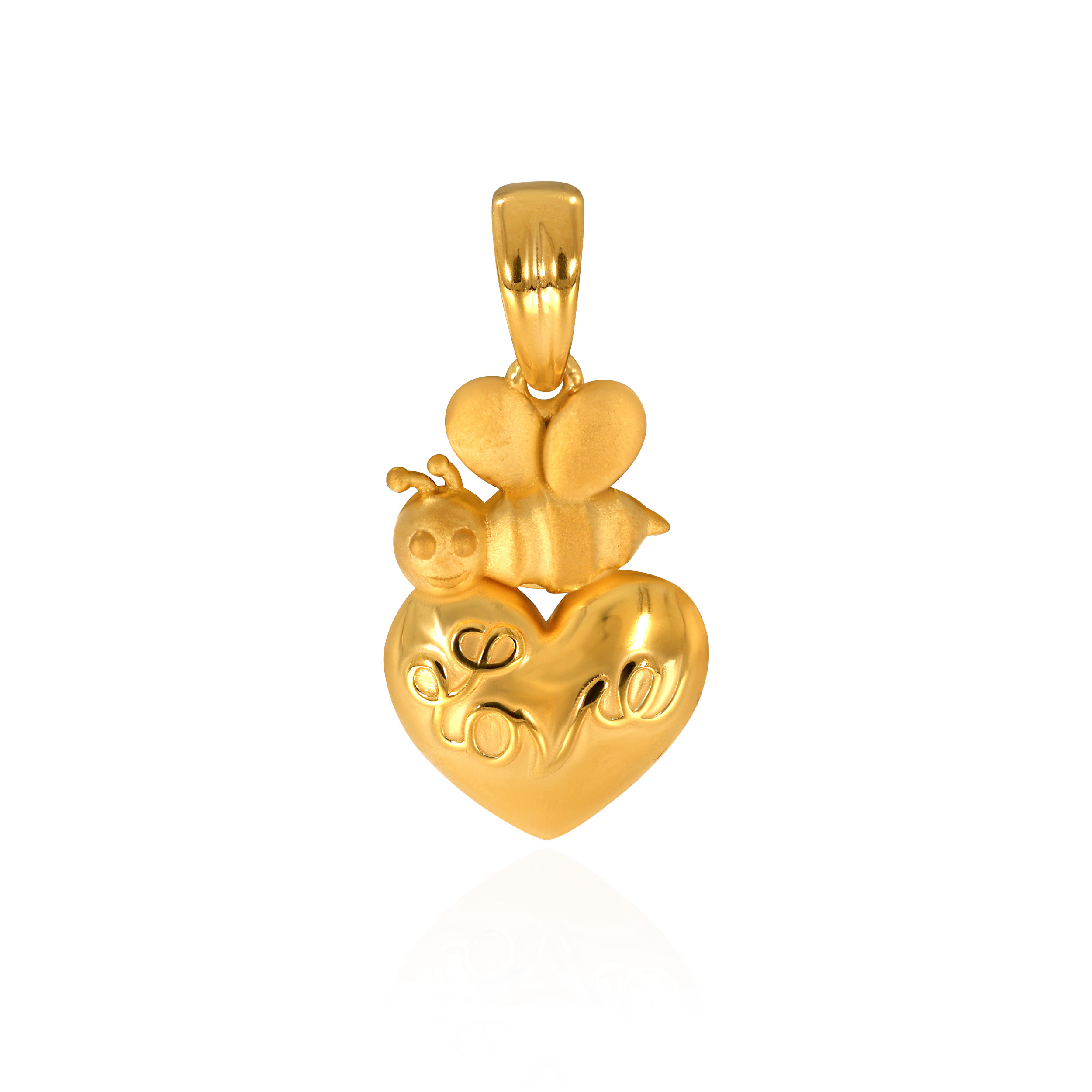 Adorable Bee Gold Pendant - Senco Gold and Diamonds