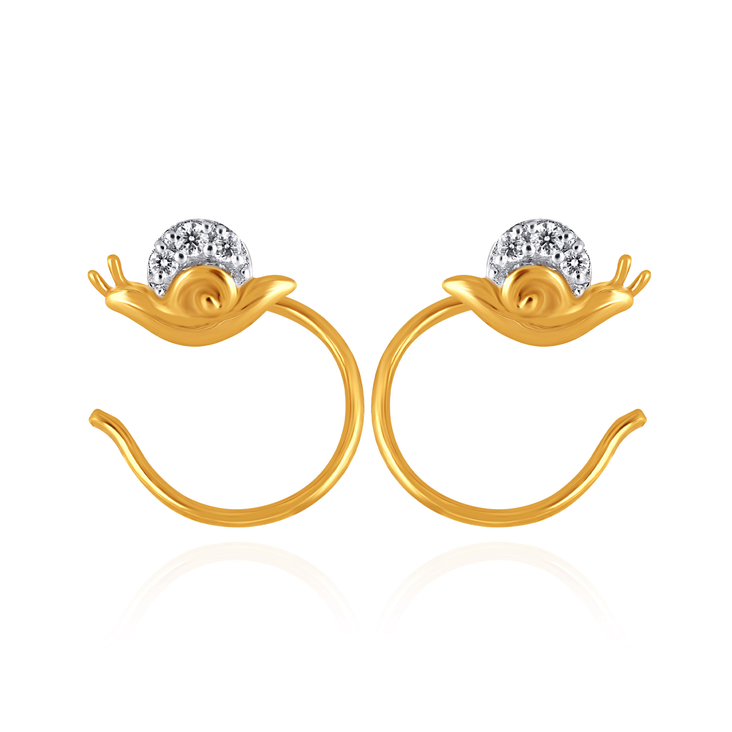 Sparkle Snail Kids' Diamond Earrings - Senco Gold and Diamonds