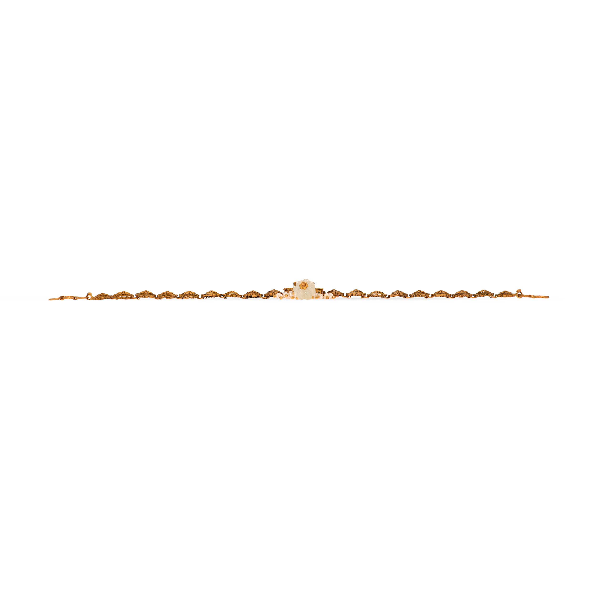 22K Yellow Gold Kundan Bracelet-GWL-D000788054 - Senco Gold and Diamonds