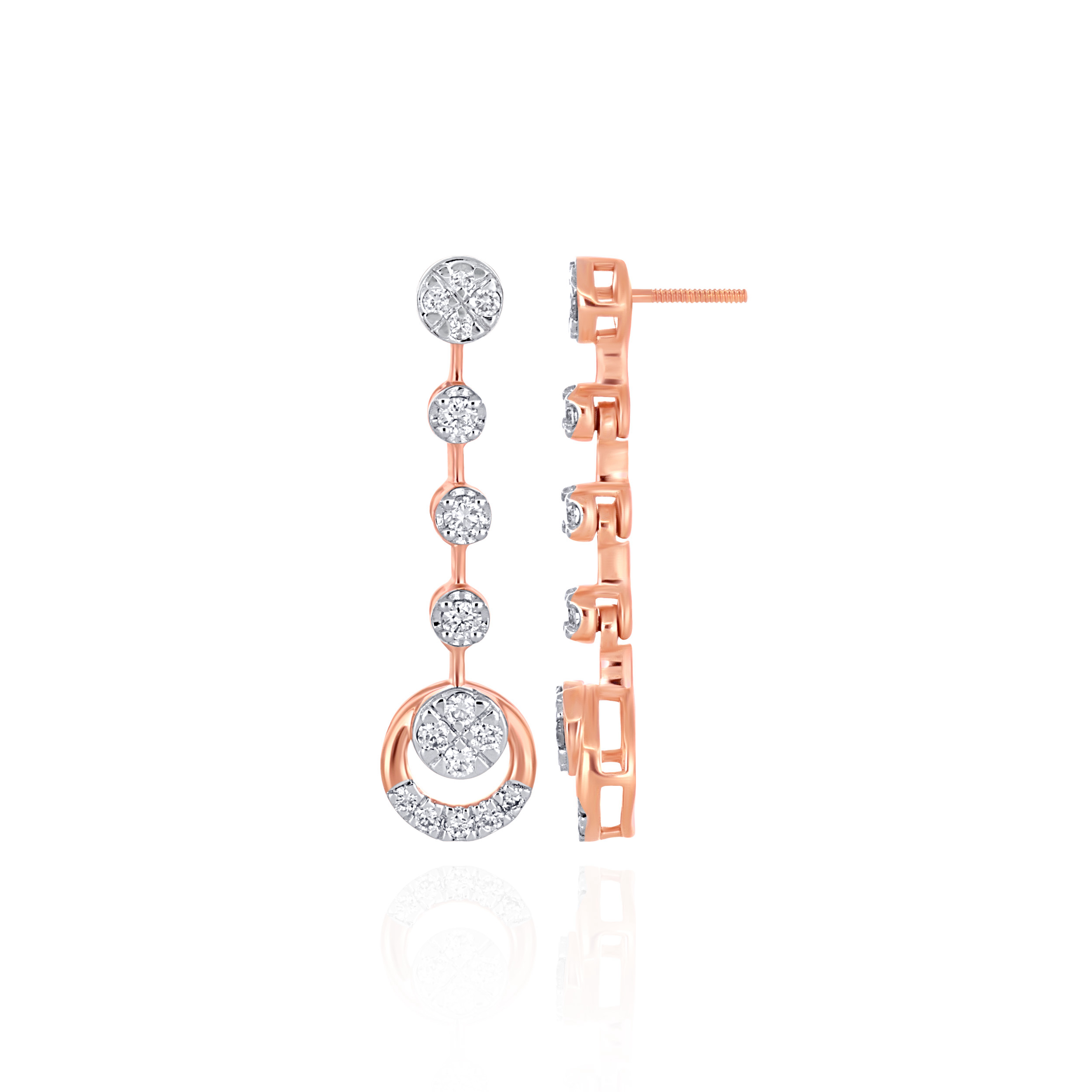 Lustrous Glint Diamond Earrings - Senco Gold and Diamonds