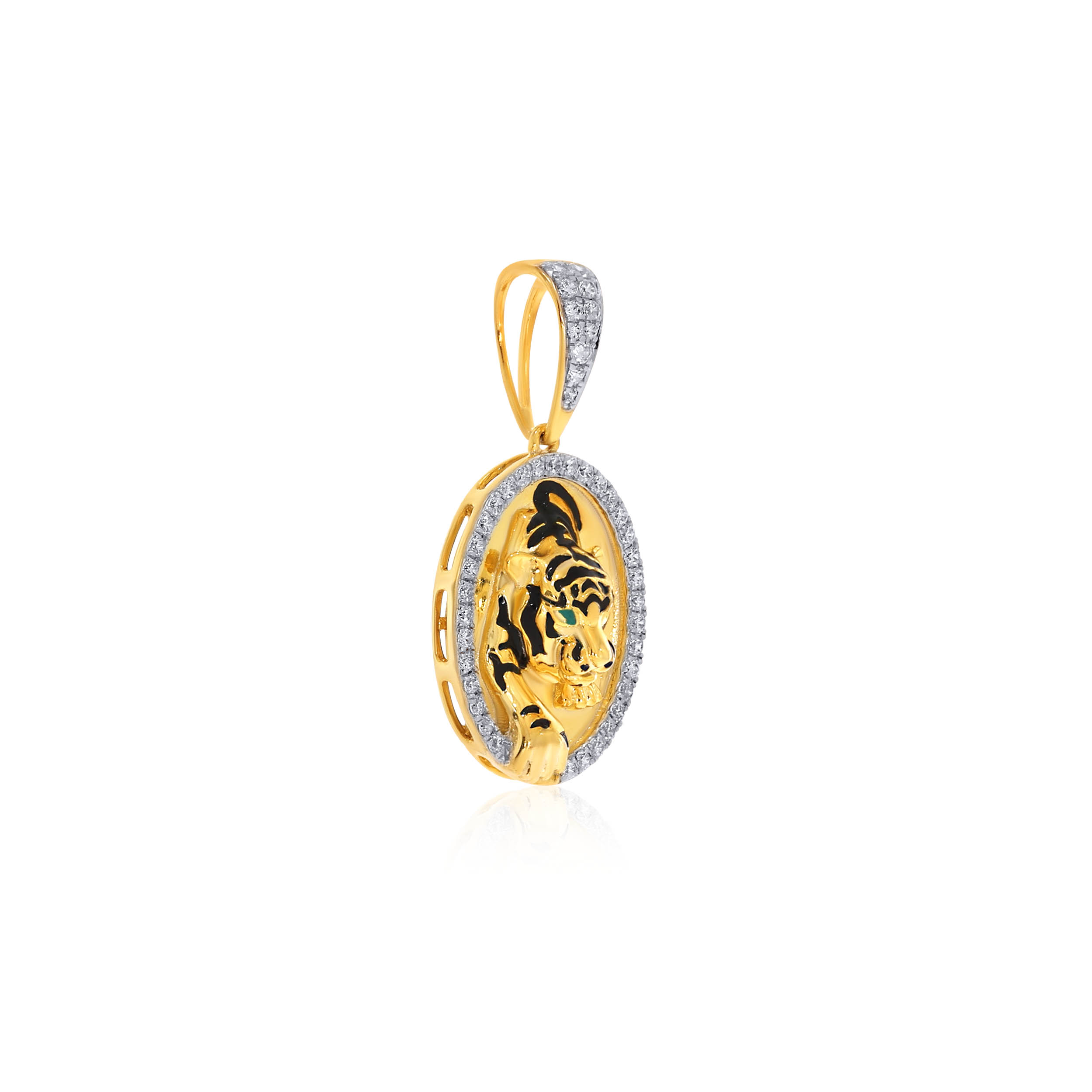 Empowered Tiger Diamond Pendant - Senco Gold and Diamonds