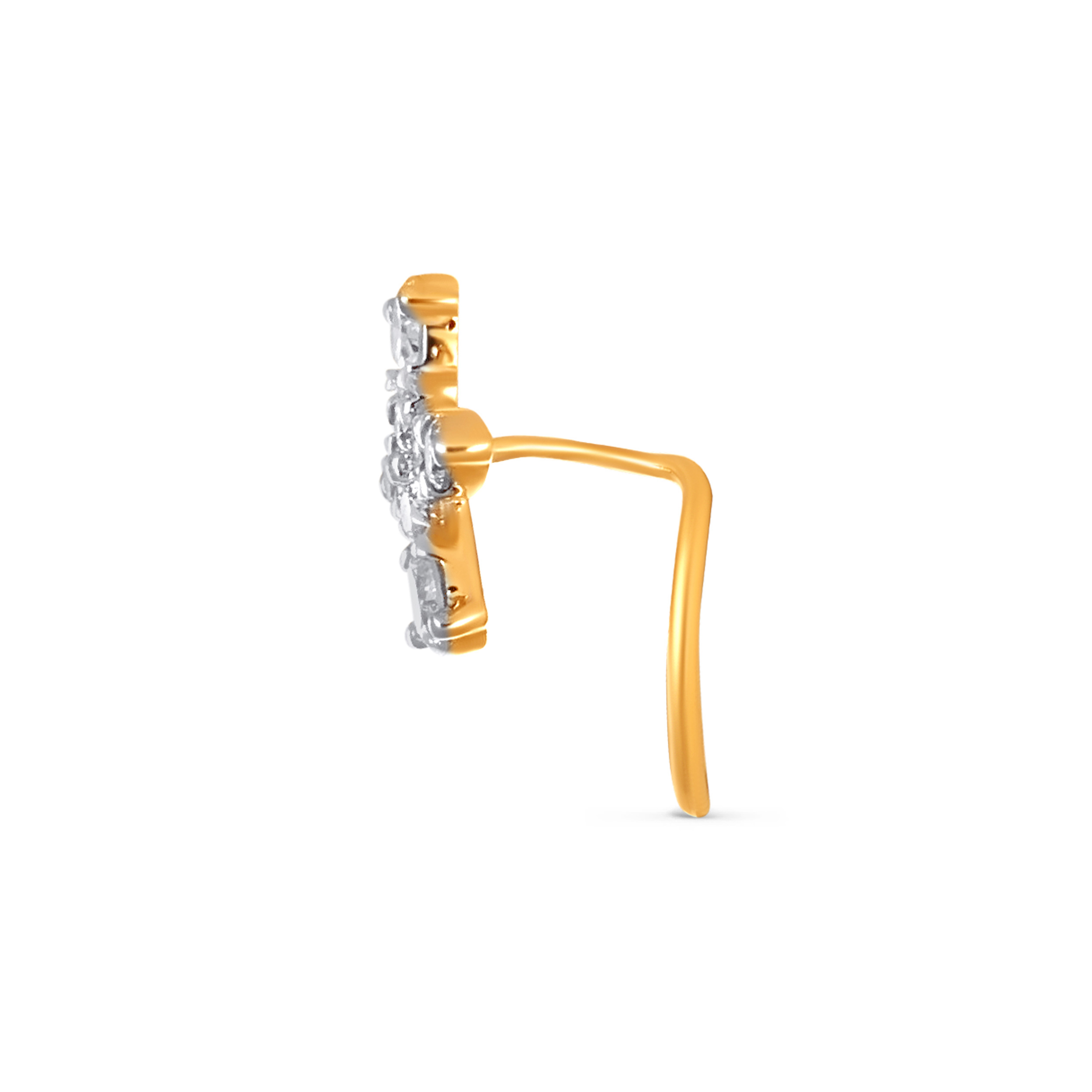 Subtle Brilliance Diamond Nose Pin - Senco Gold and Diamonds