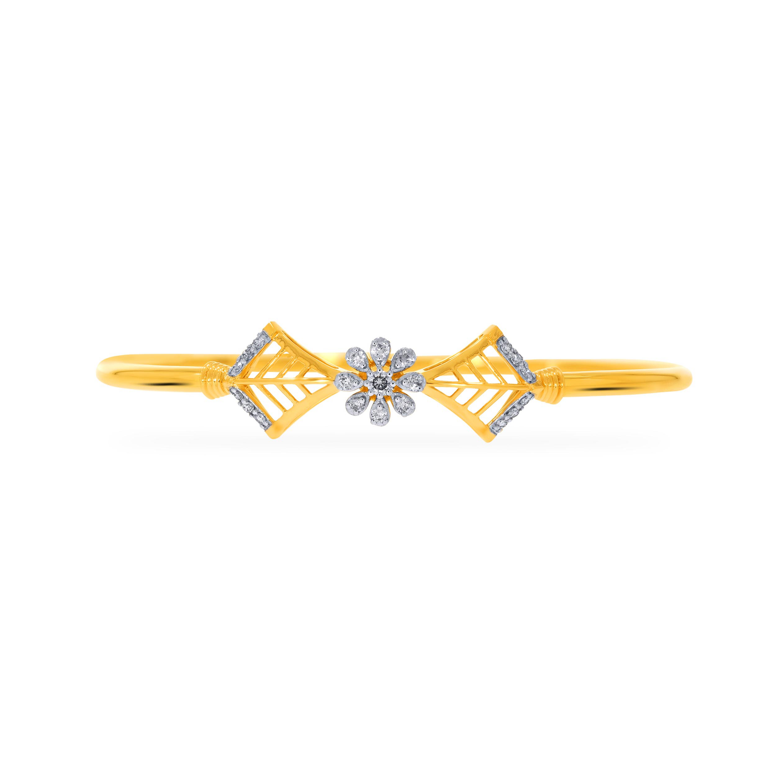 Bloomed Aura Diamond Noa Bangle - Senco Gold and Diamonds