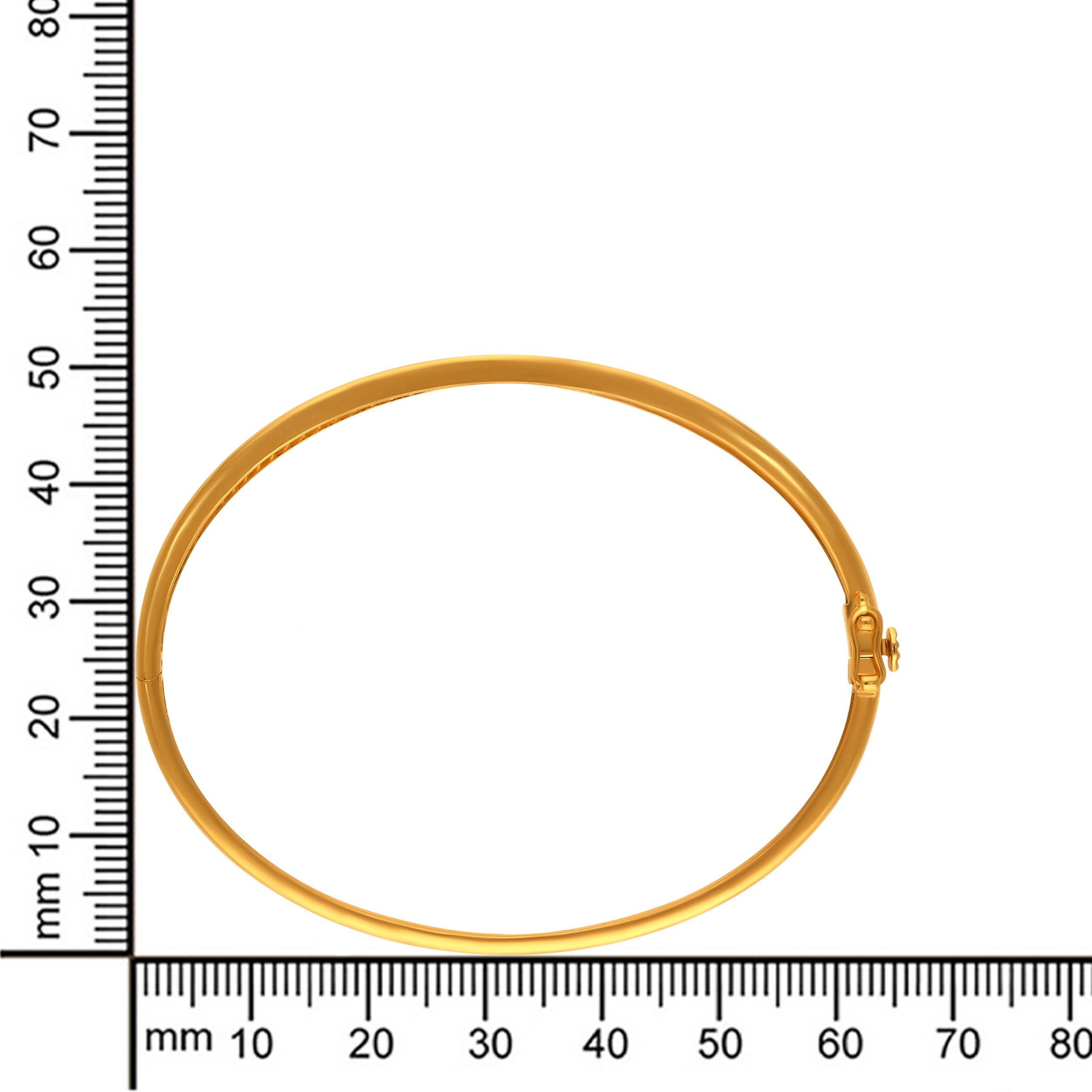 Lattice Glint Gold Chur Bangle - Senco Gold and Diamonds