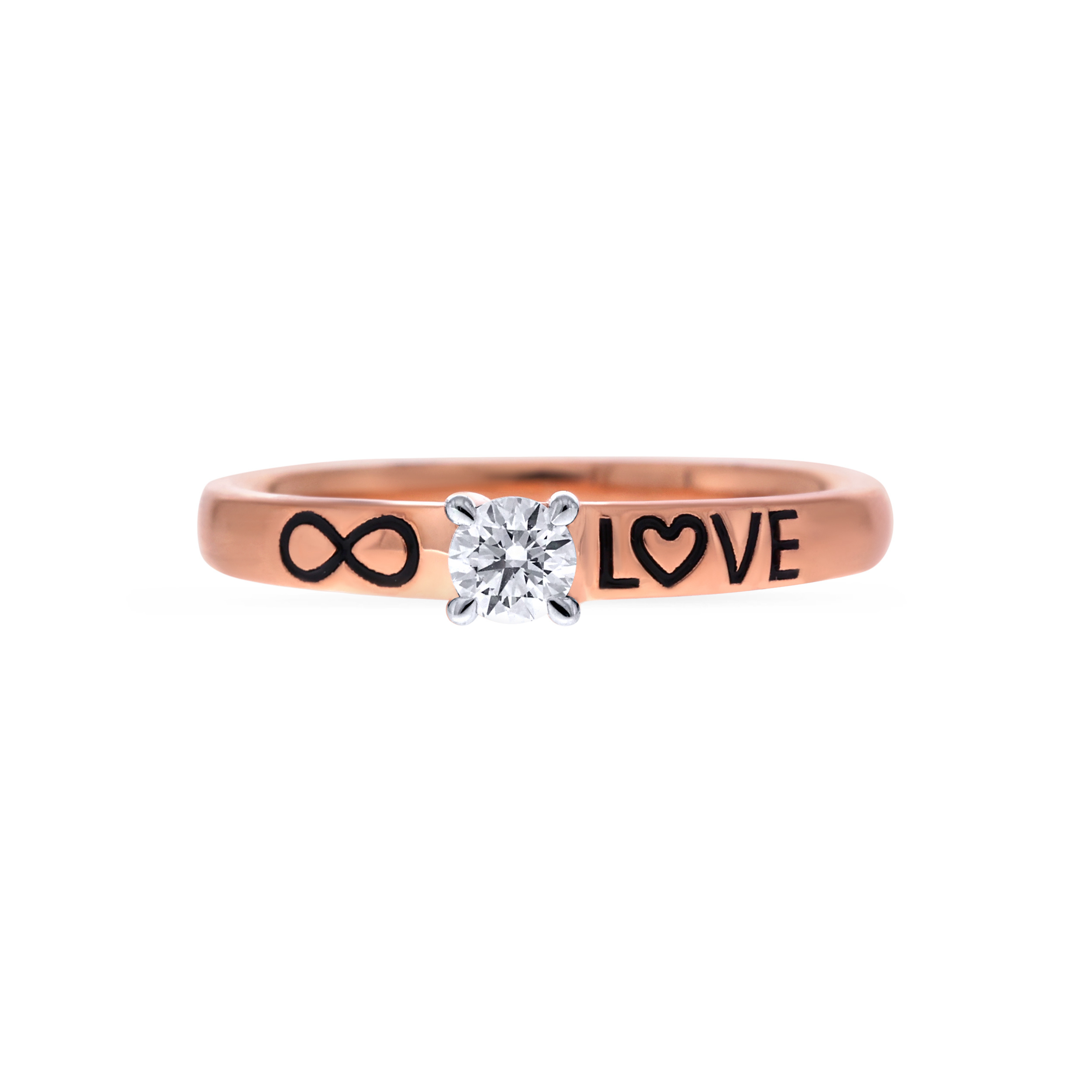 Infinite Love Solitaire Ring - Senco Gold and Diamonds