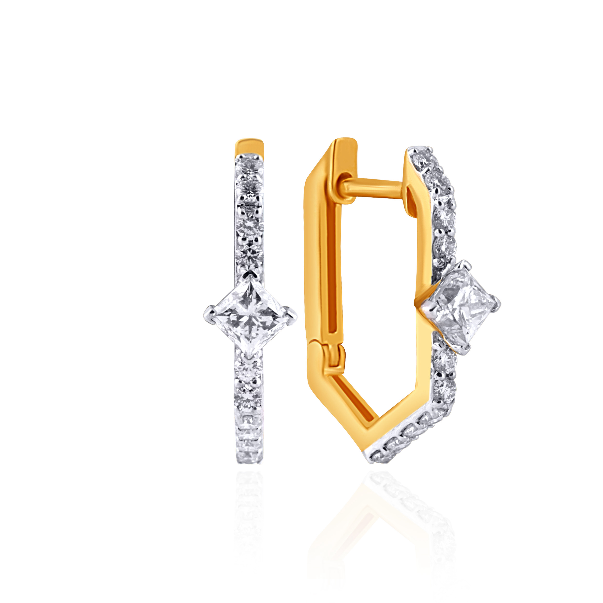  Marlowe Harmony Diamond Hoops - Senco Gold and Diamonds