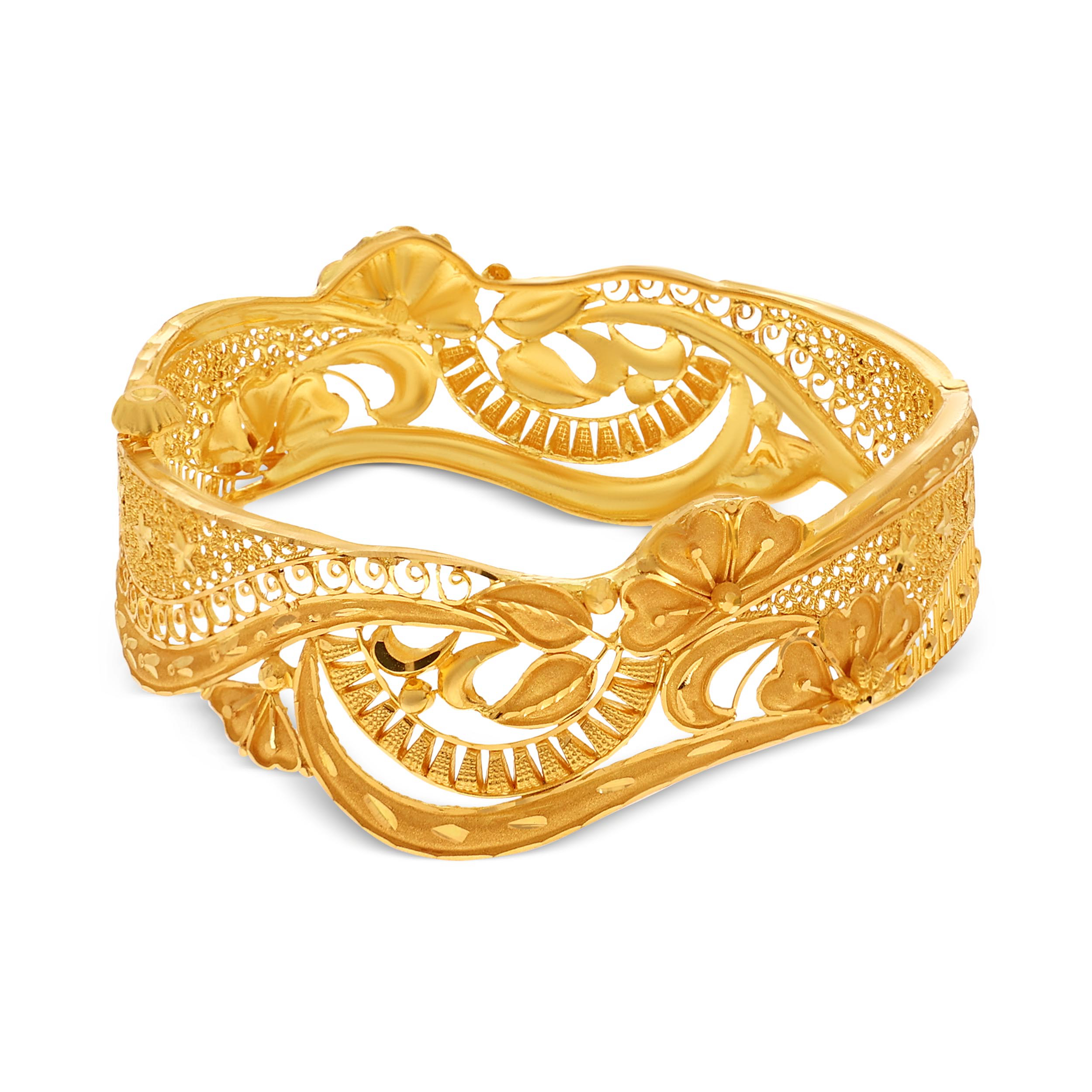 Curvy Karigari Gold Chur - Senco Gold and Diamonds