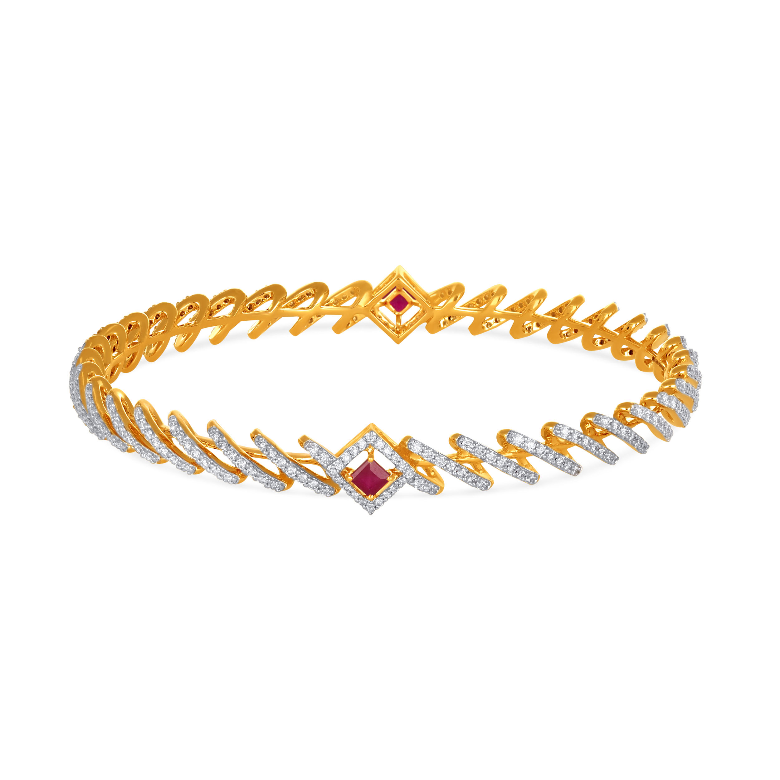 Blush Crest Diamond Churi - Senco Gold and Diamonds