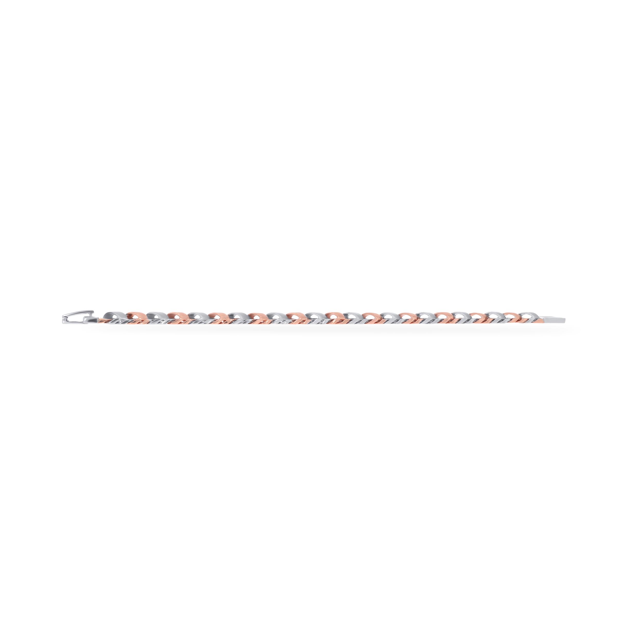 Entwined Zeal Men Platinum Wristlet - Senco Gold and Diamonds