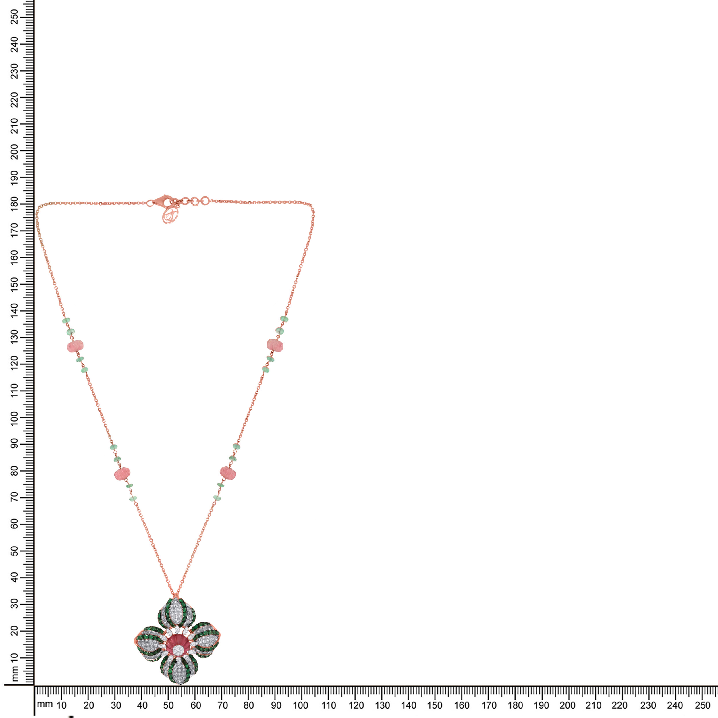 Ethereal Bloom Diamond Chain Pendant - Senco Gold and Diamonds