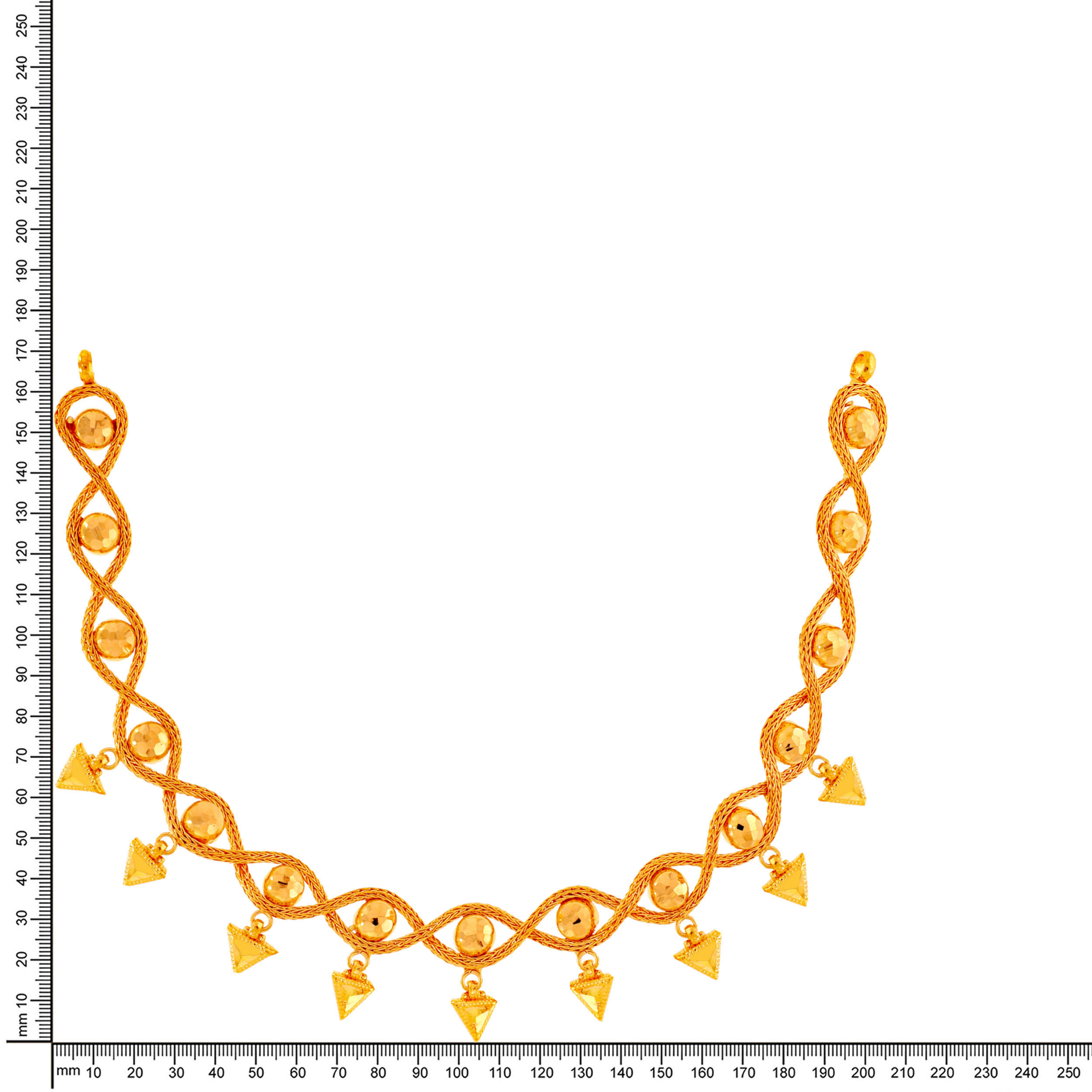 22K Yellow Gold Necklace-GN-D000737600 - Senco Gold and Diamonds