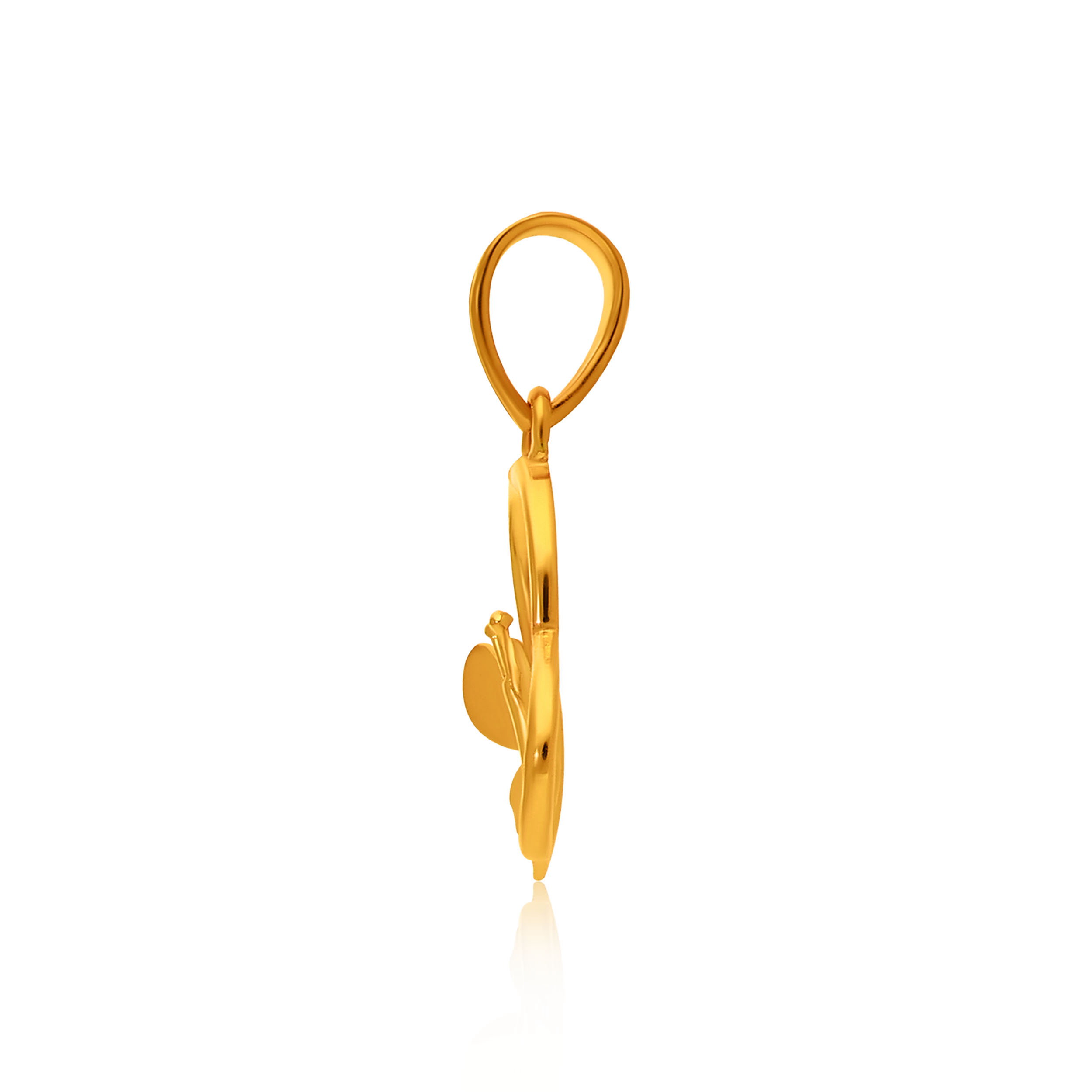 Serenade Butterfly Gold Pendant - Senco Gold and Diamonds