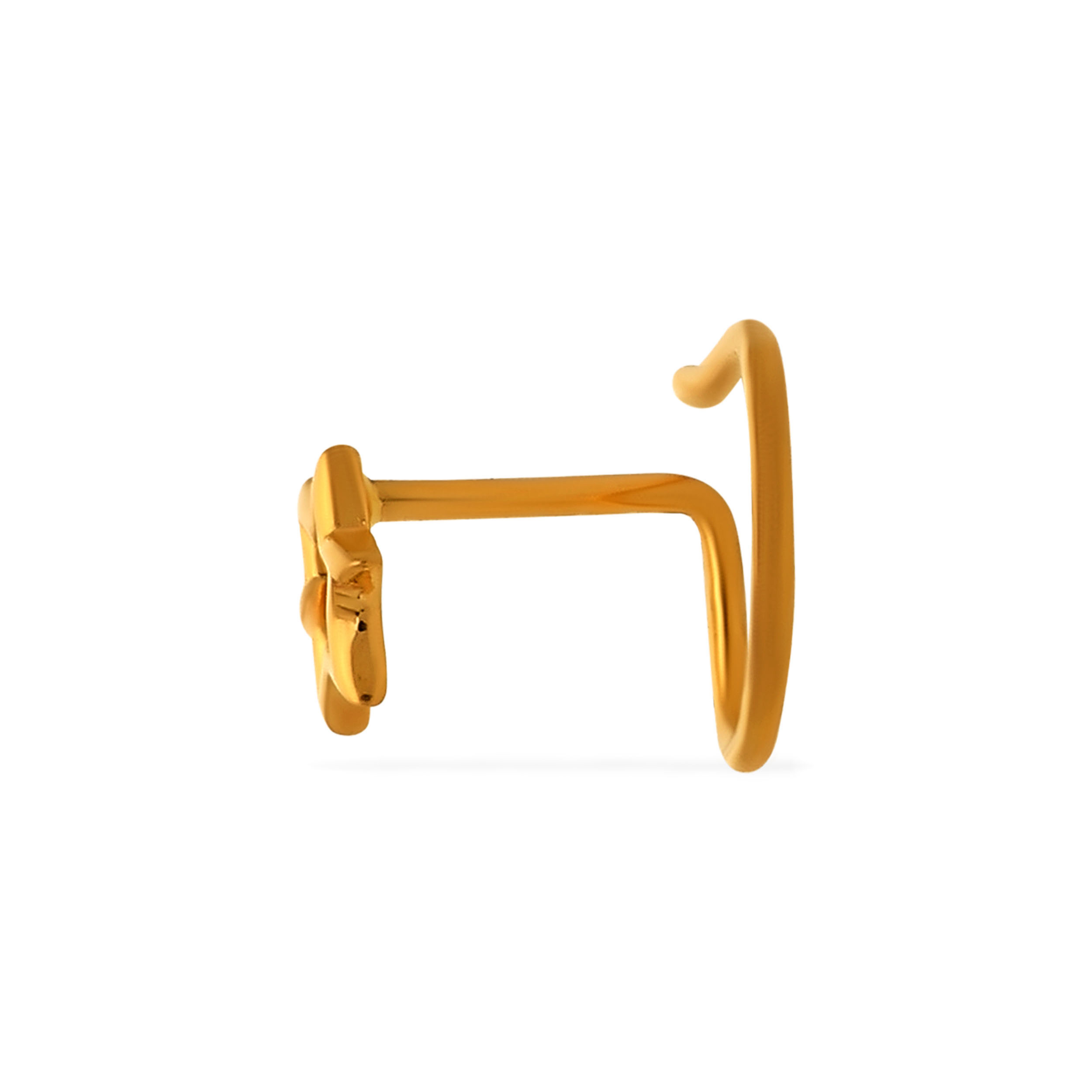 Subtle Star Gold Nose Pin - Senco Gold and Diamonds