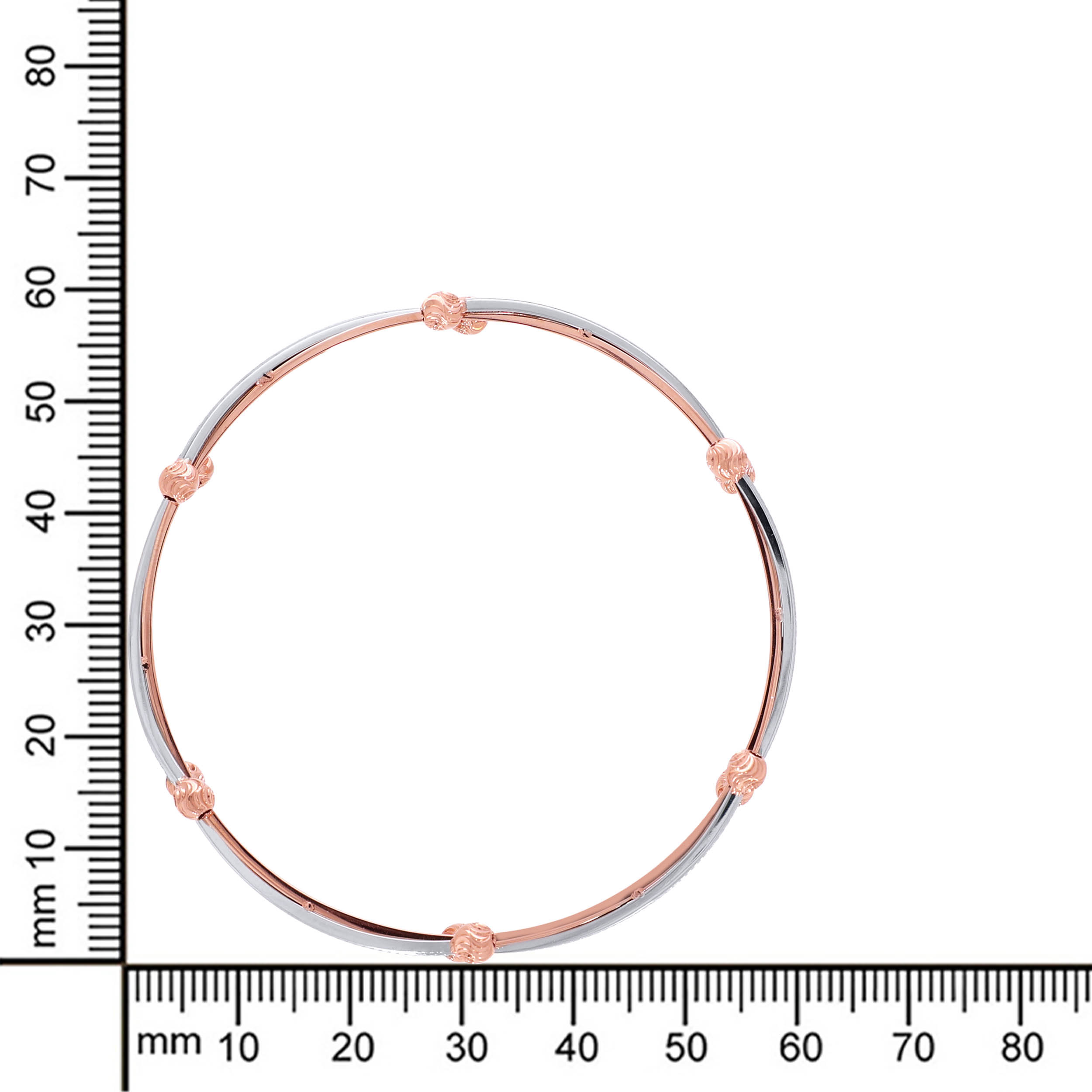 Spherical Enchant Platinum Bangle - Senco Gold and Diamonds
