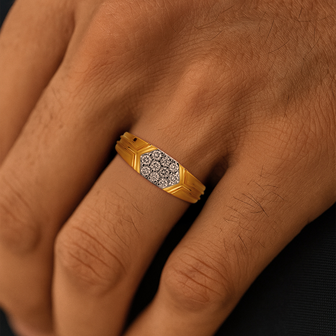 Rhodion Elite Men's Diamond Band - Senco Gold and Diamonds