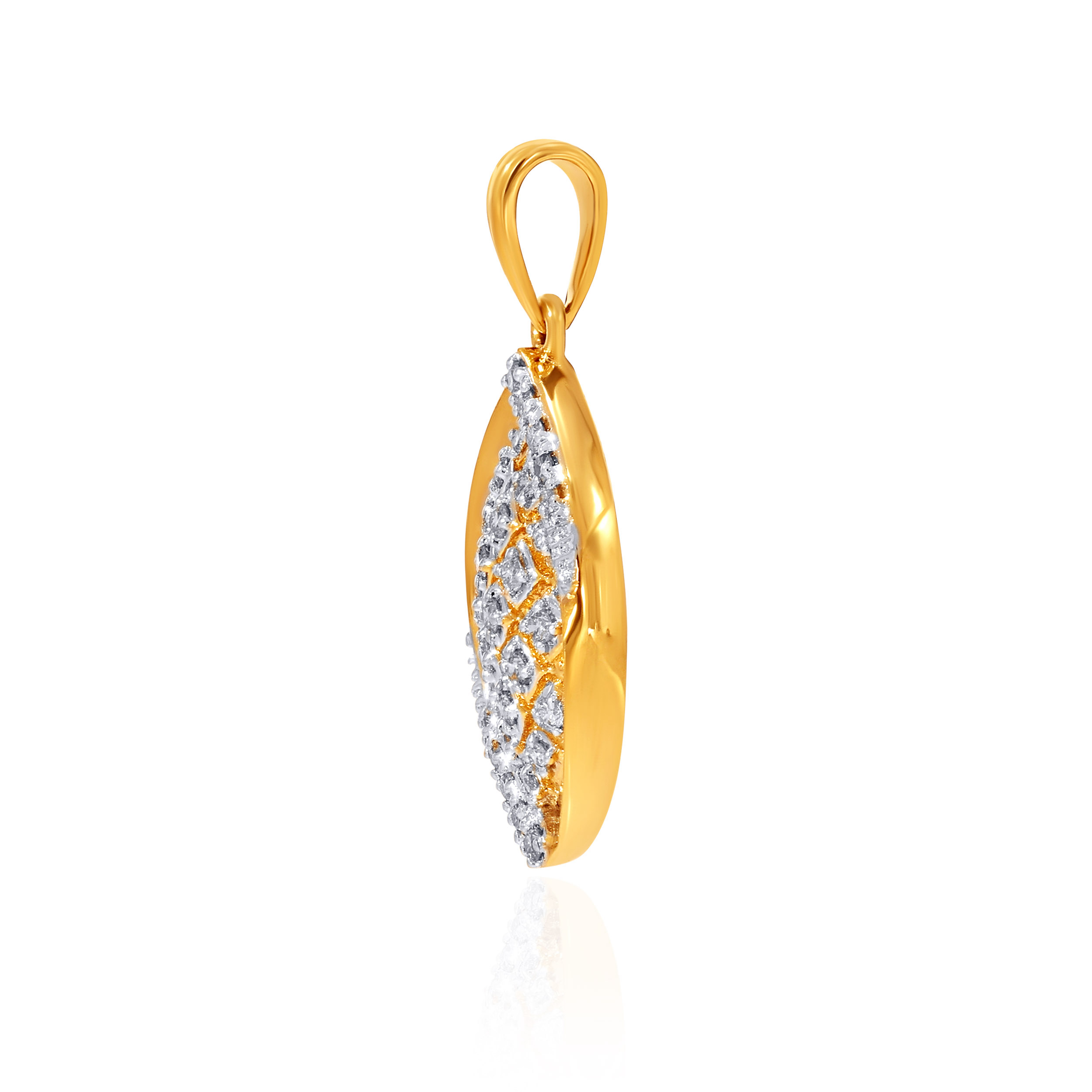 Essence Leaf Diamond Pendant - Senco Gold and Diamonds