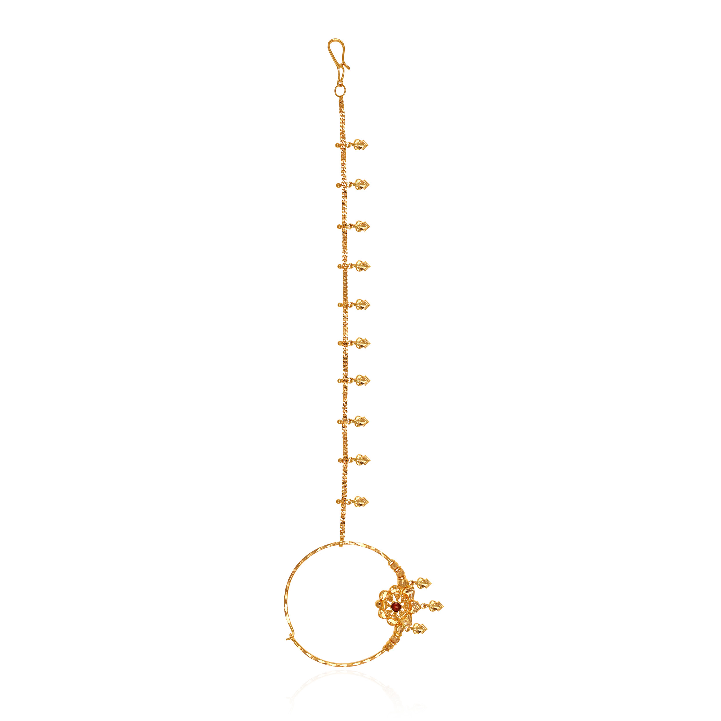 22K Yellow Gold Nath-GNT-D000746551 - Senco Gold and Diamonds