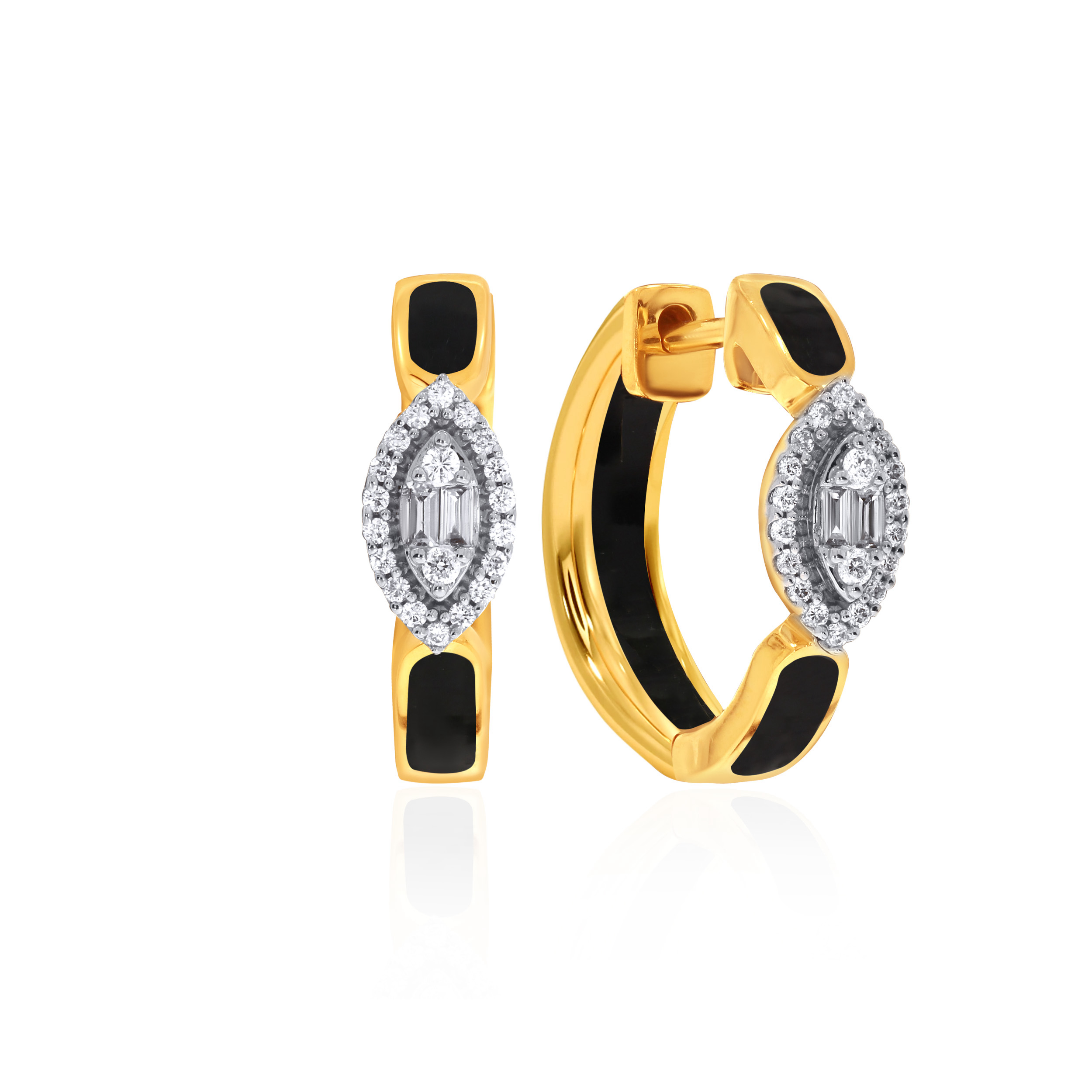 Vibrant Vision Diamond Hoop Earrings - Senco Gold and Diamonds