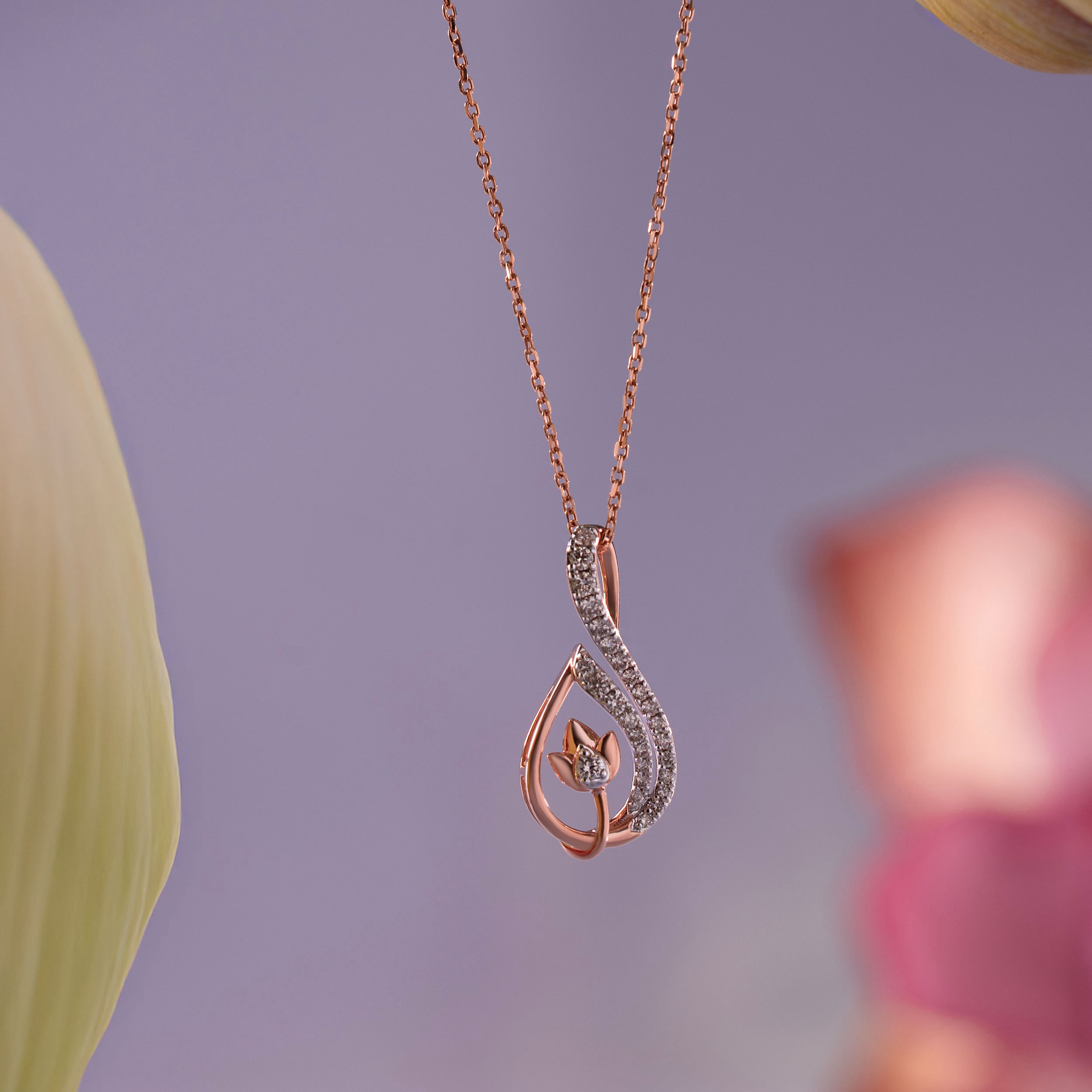 Serene Bloom Diamond Pendant - Senco Gold and Diamonds