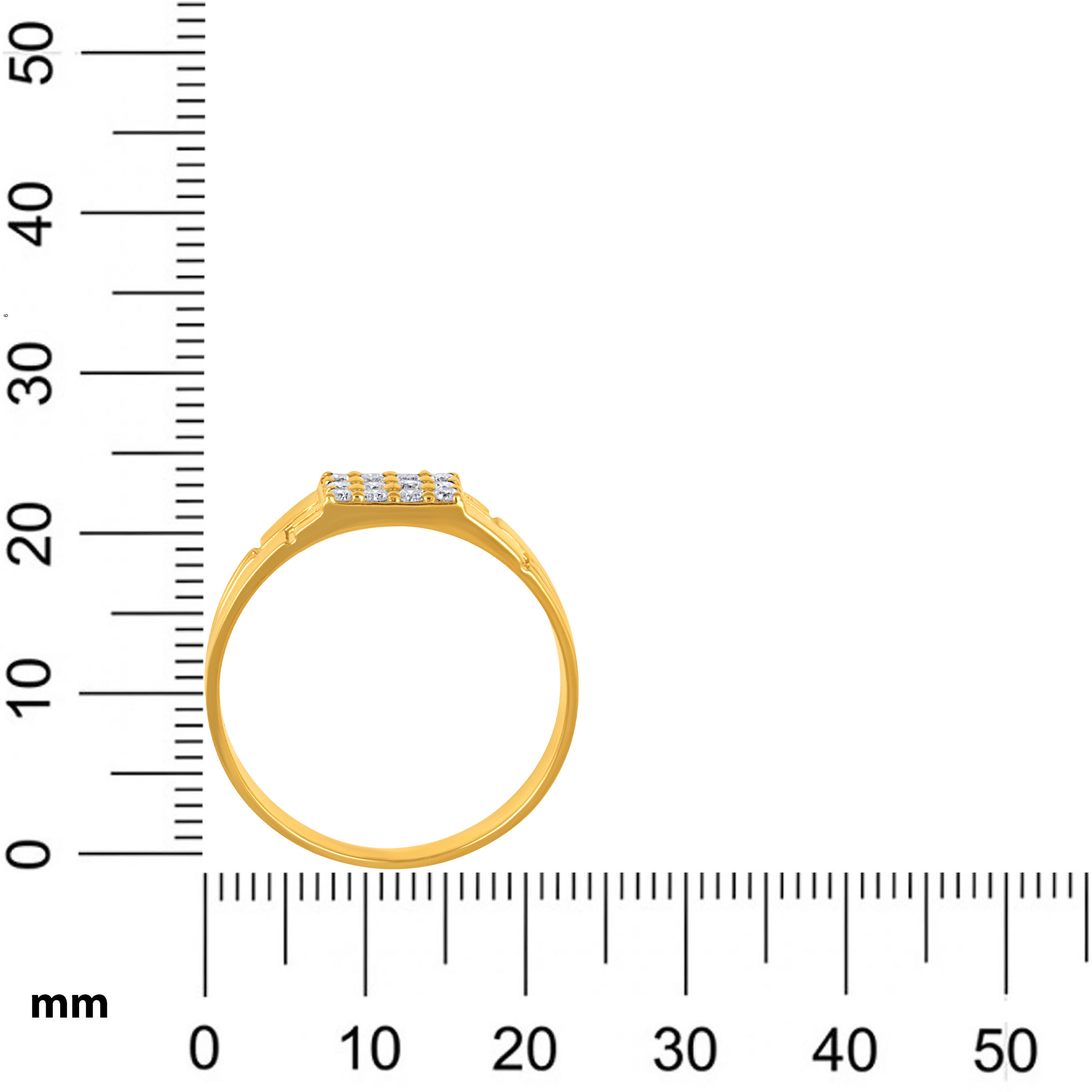 Meridian Grid Men's Diamond Band image