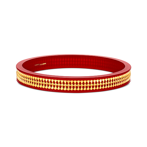 Modern Gleam Gold Pola Bangle - Senco Gold and Diamonds
